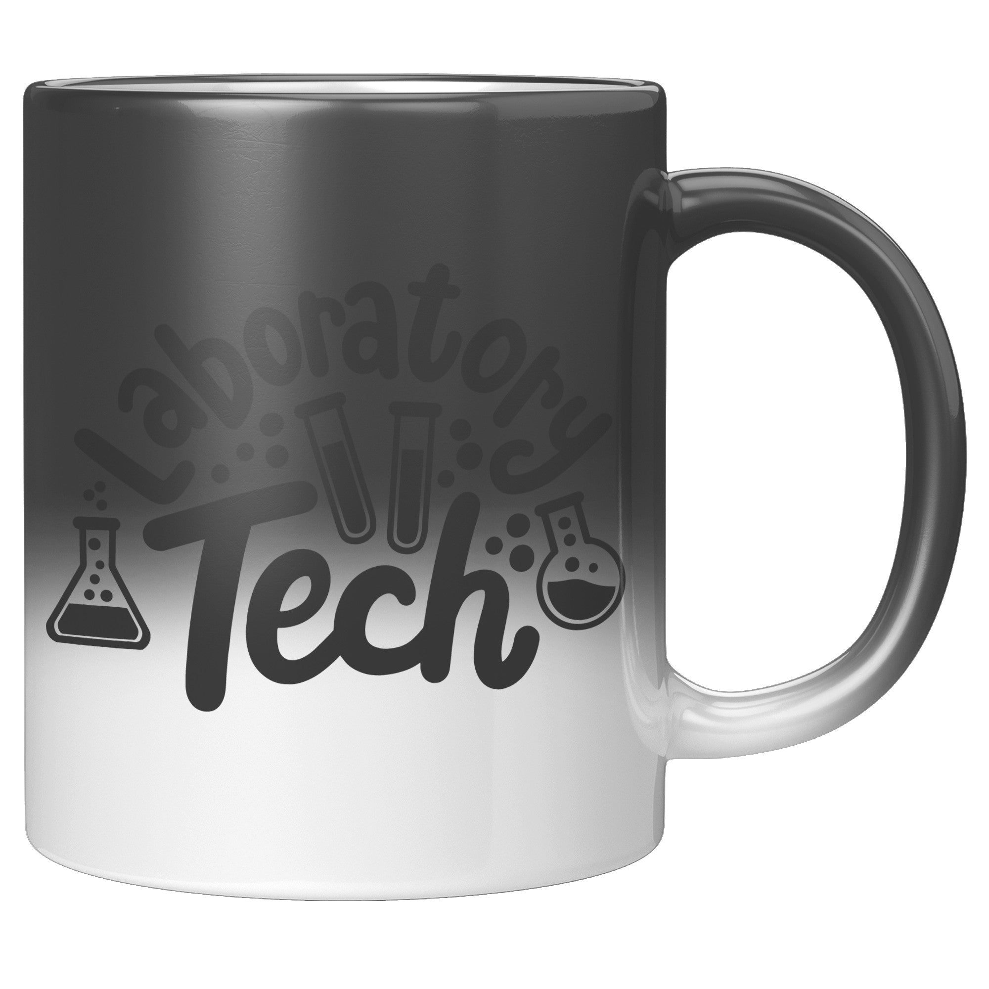 11 oz 'Laboratory Tech' Magic Mug with Lab Vial Designs - Ideal for Lab Professionals and Science Enthusiasts