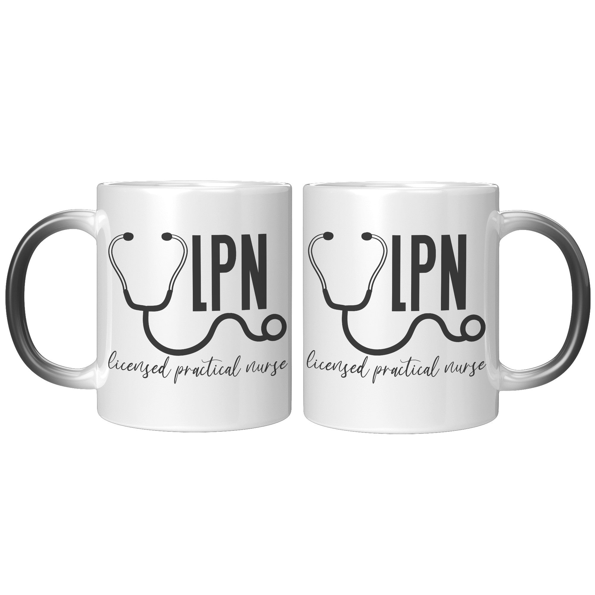 11 oz 'Licensed Practical Nurse' Magic Mug with Stethoscope Design - Ideal LPN Nurse Gift