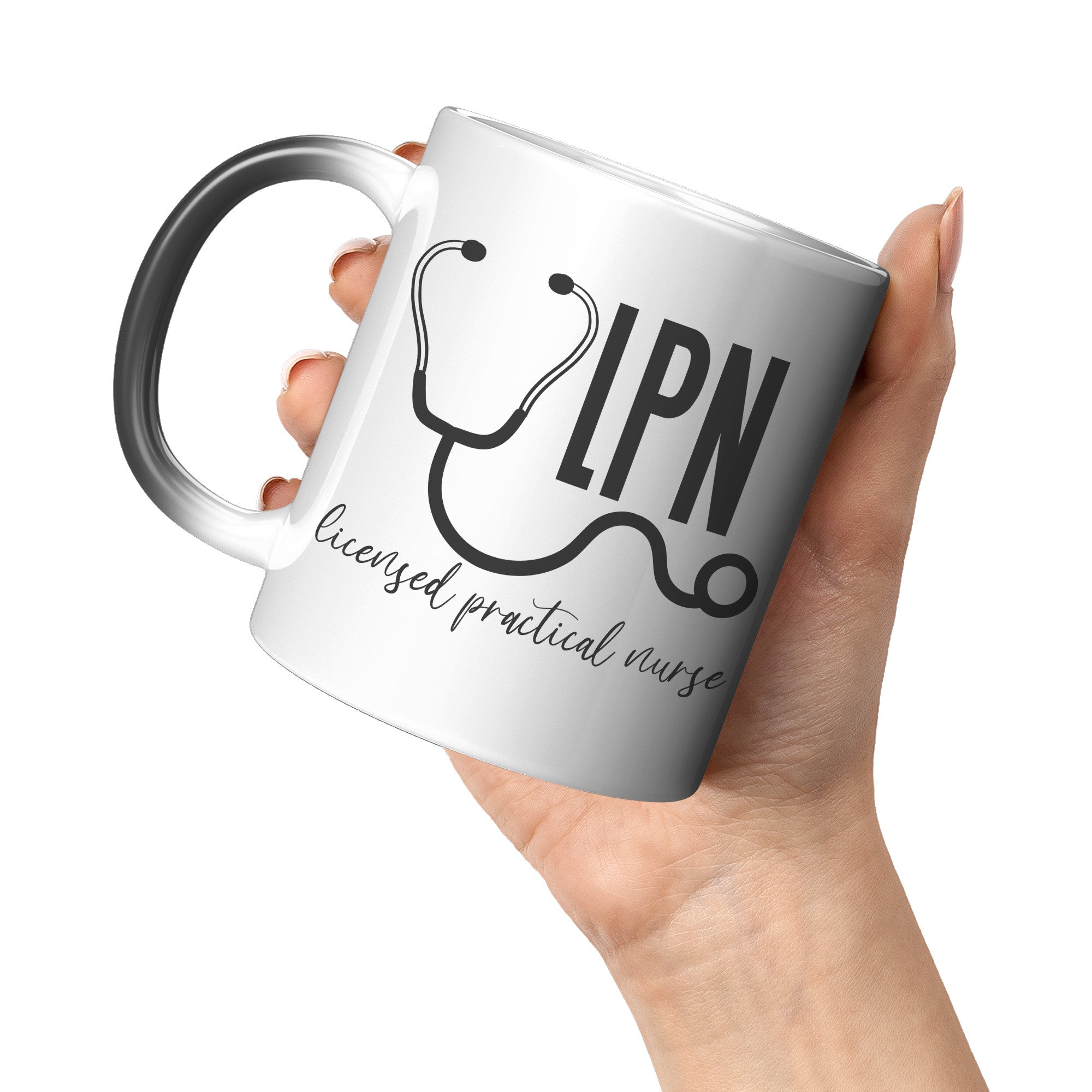 11 oz 'Licensed Practical Nurse' Magic Mug with Stethoscope Design - Ideal LPN Nurse Gift