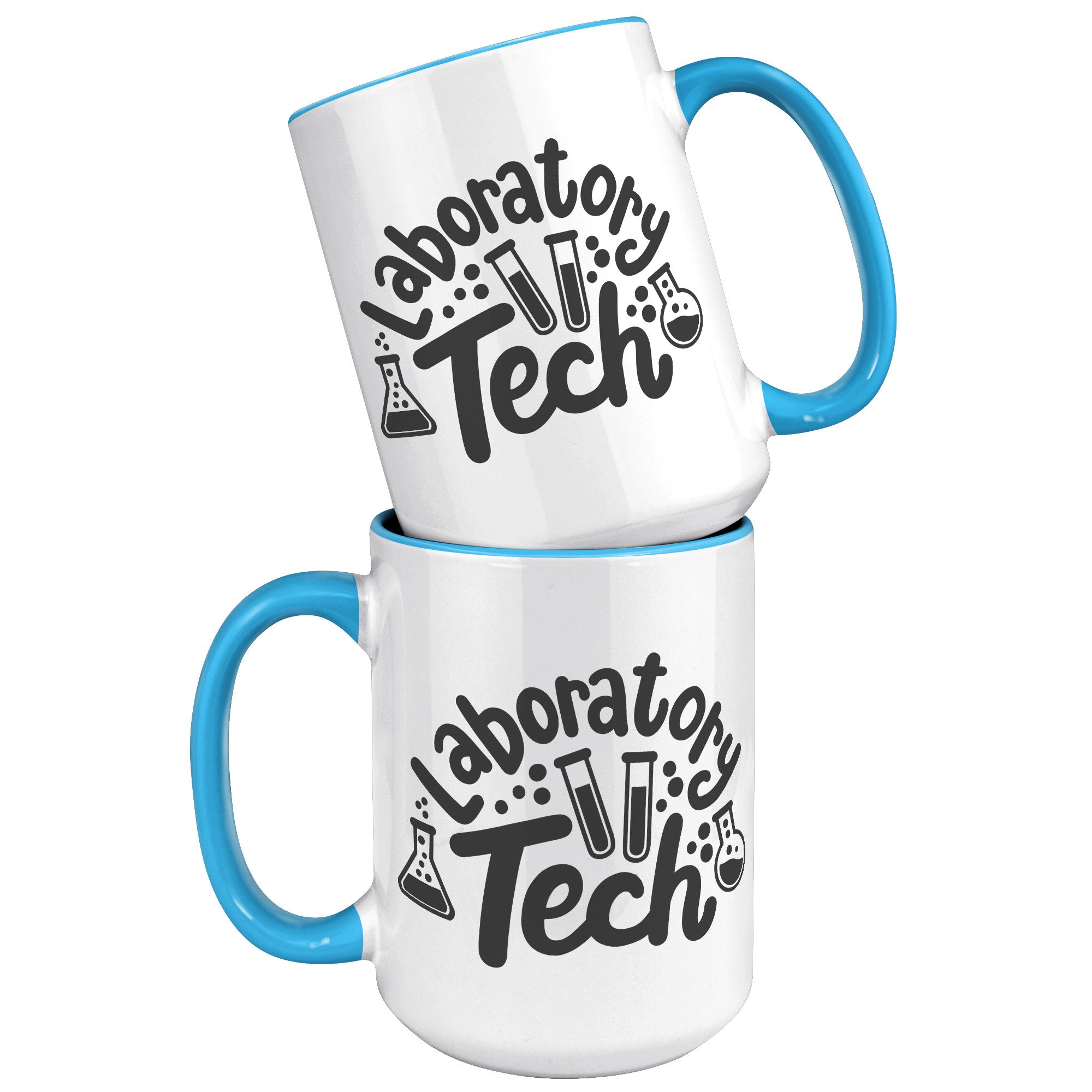 15 oz 'Laboratory Tech' Accent Mug with Lab Vial Design - Ideal for Lab Professionals