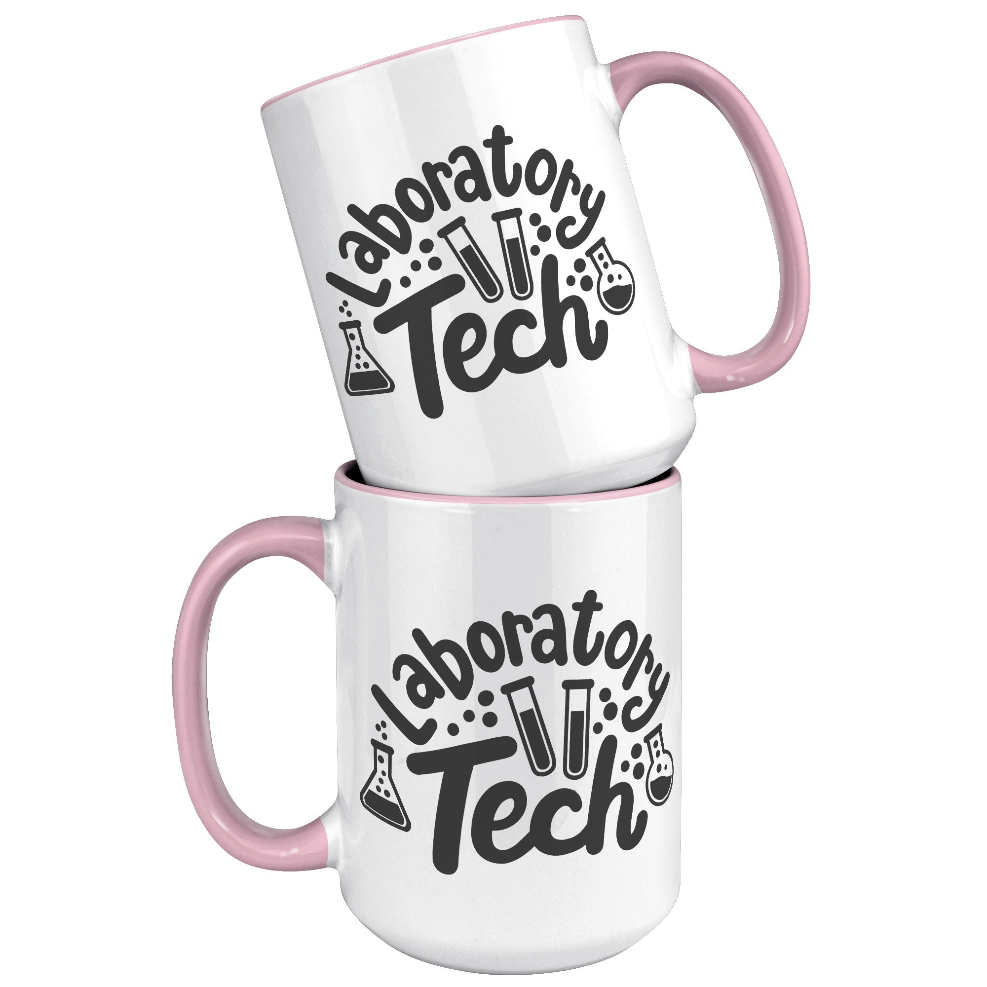 15 oz 'Laboratory Tech' Accent Mug with Lab Vial Design - Ideal for Lab Professionals