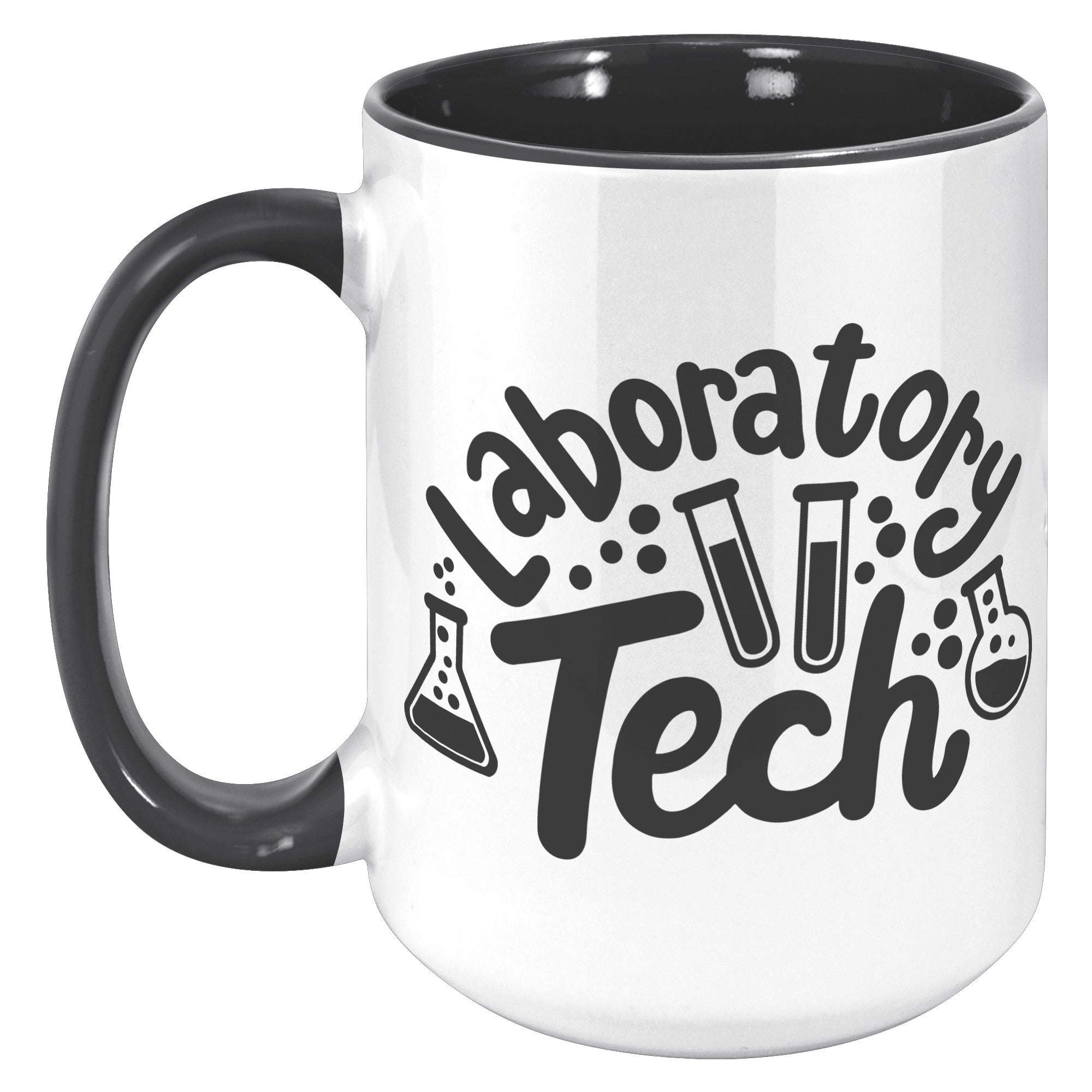 15 oz 'Laboratory Tech' Accent Mug with Lab Vial Design - Ideal for Lab Professionals