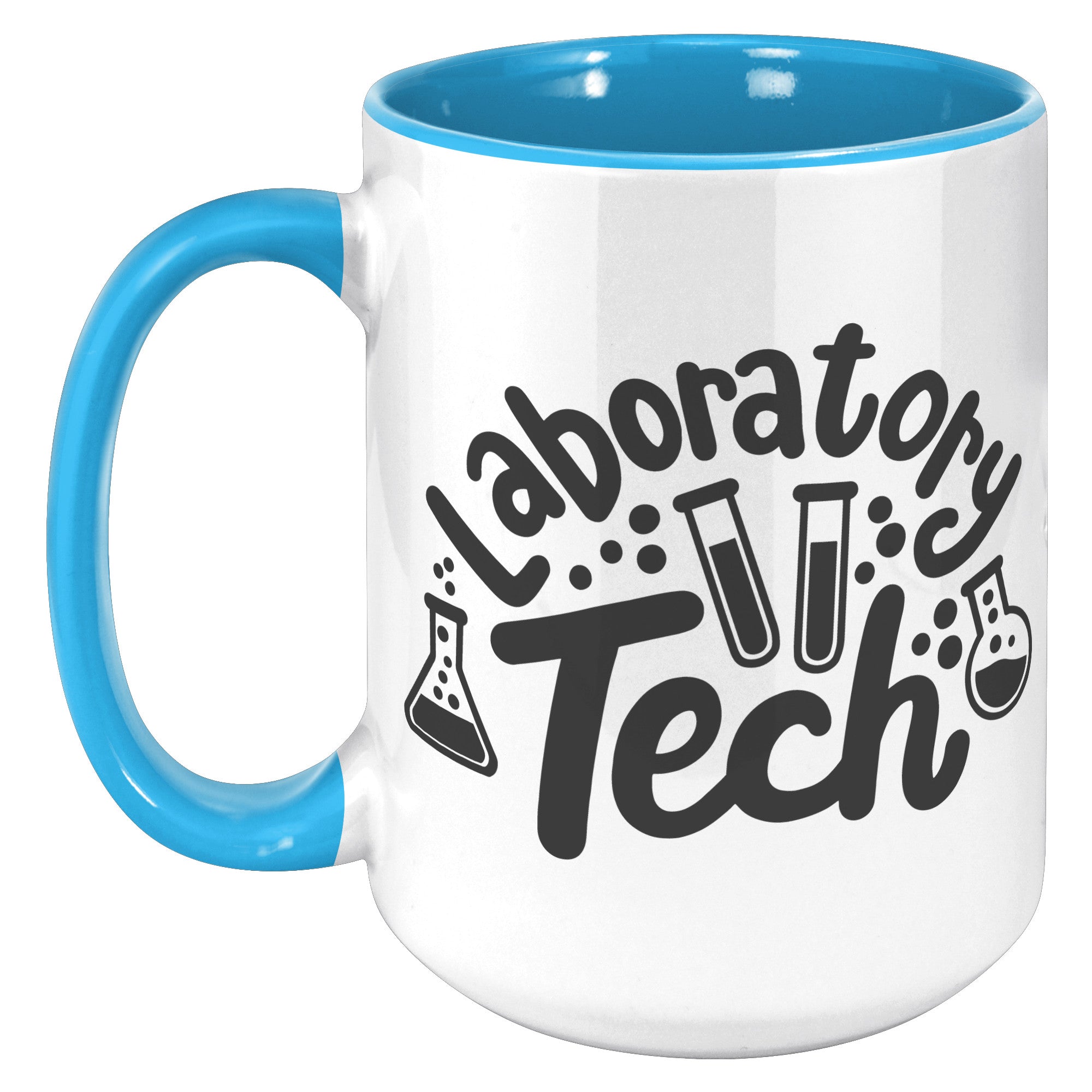 15 oz 'Laboratory Tech' Accent Mug with Lab Vial Design - Ideal for Lab Professionals