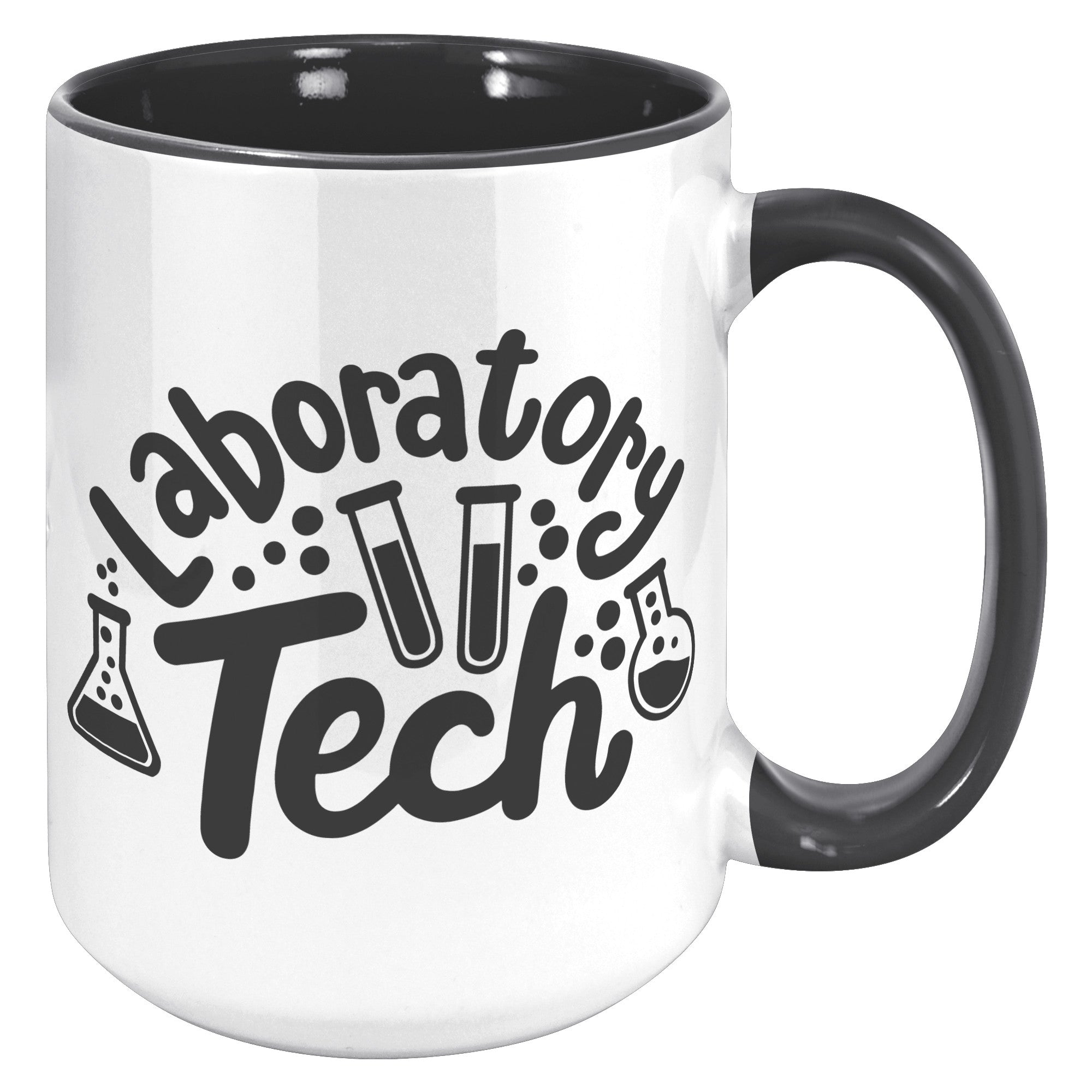 15 oz 'Laboratory Tech' Accent Mug with Lab Vial Design - Ideal for Lab Professionals