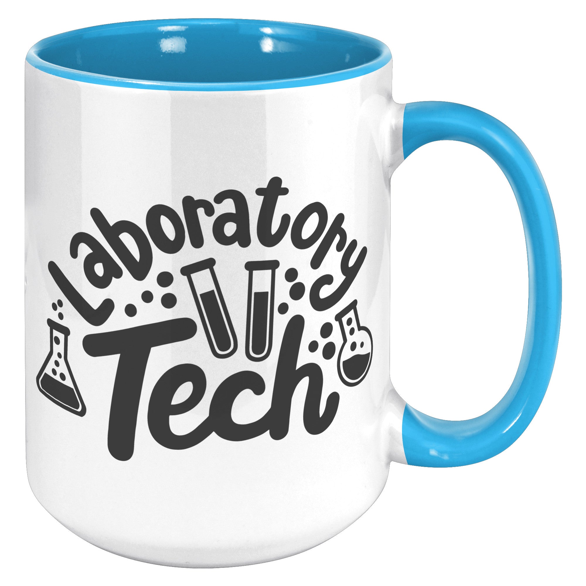 15 oz 'Laboratory Tech' Accent Mug with Lab Vial Design - Ideal for Lab Professionals