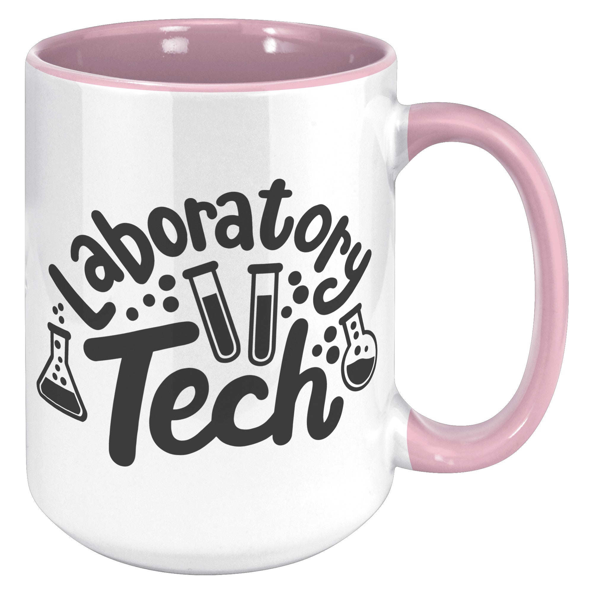 15 oz 'Laboratory Tech' Accent Mug with Lab Vial Design - Ideal for Lab Professionals