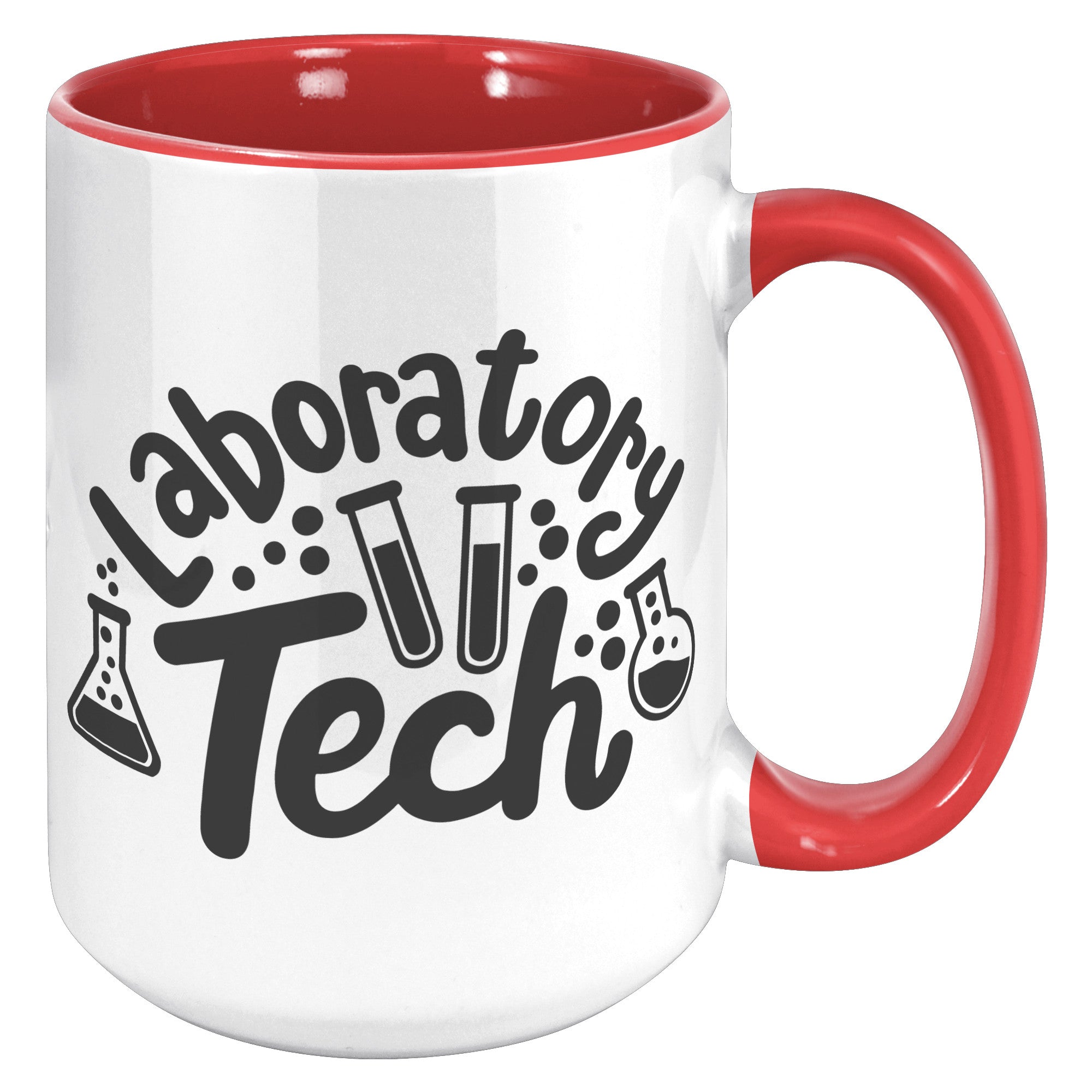 15 oz 'Laboratory Tech' Accent Mug with Lab Vial Design - Ideal for Lab Professionals