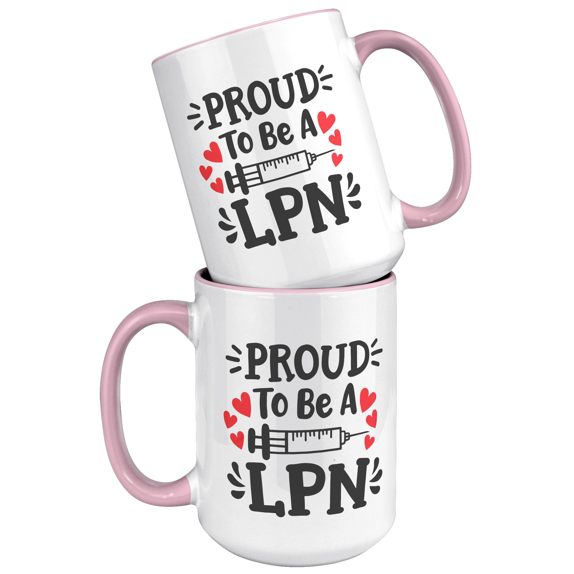 15 oz 'Proud to be a LPN' Accent Mug with Needle Design - Ideal for Licensed Practical Nurses