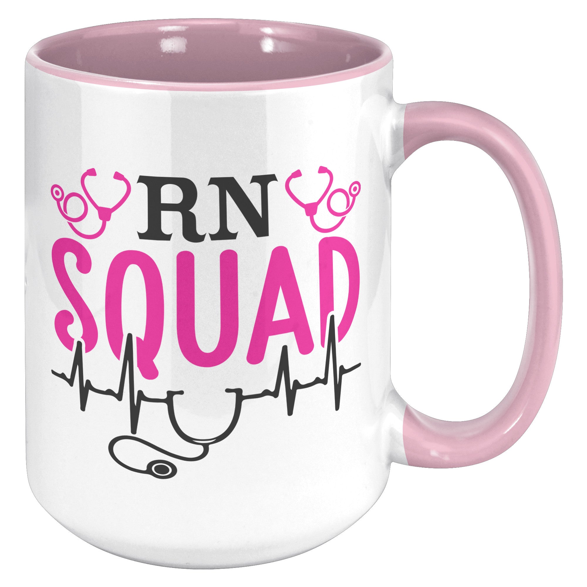 15 oz RN Squad Accent Mug - Elevate Your Nursing Style!