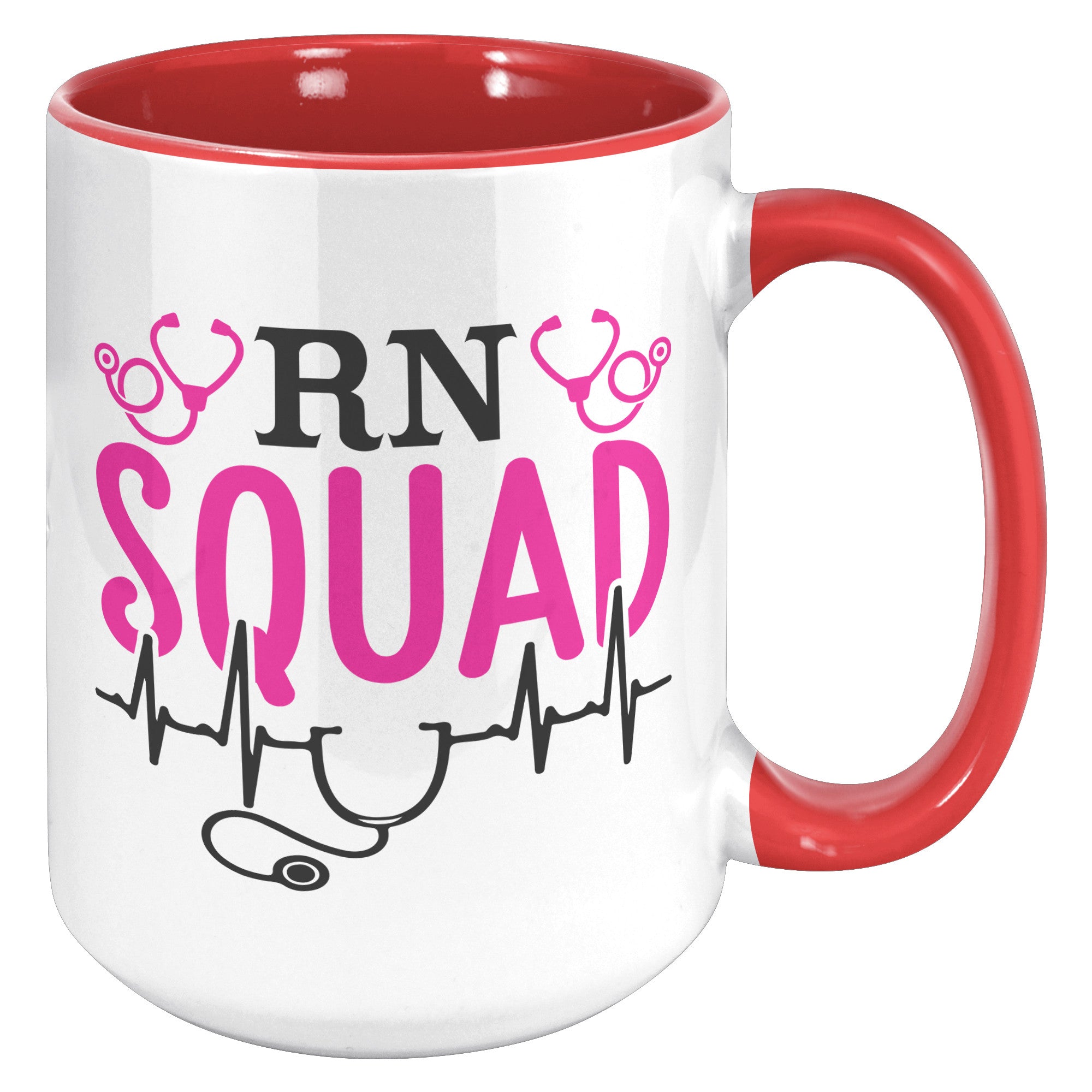 15 oz RN Squad Accent Mug - Elevate Your Nursing Style!