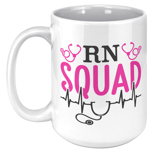 15 oz RN Squad Accent Mug - Elevate Your Nursing Style!