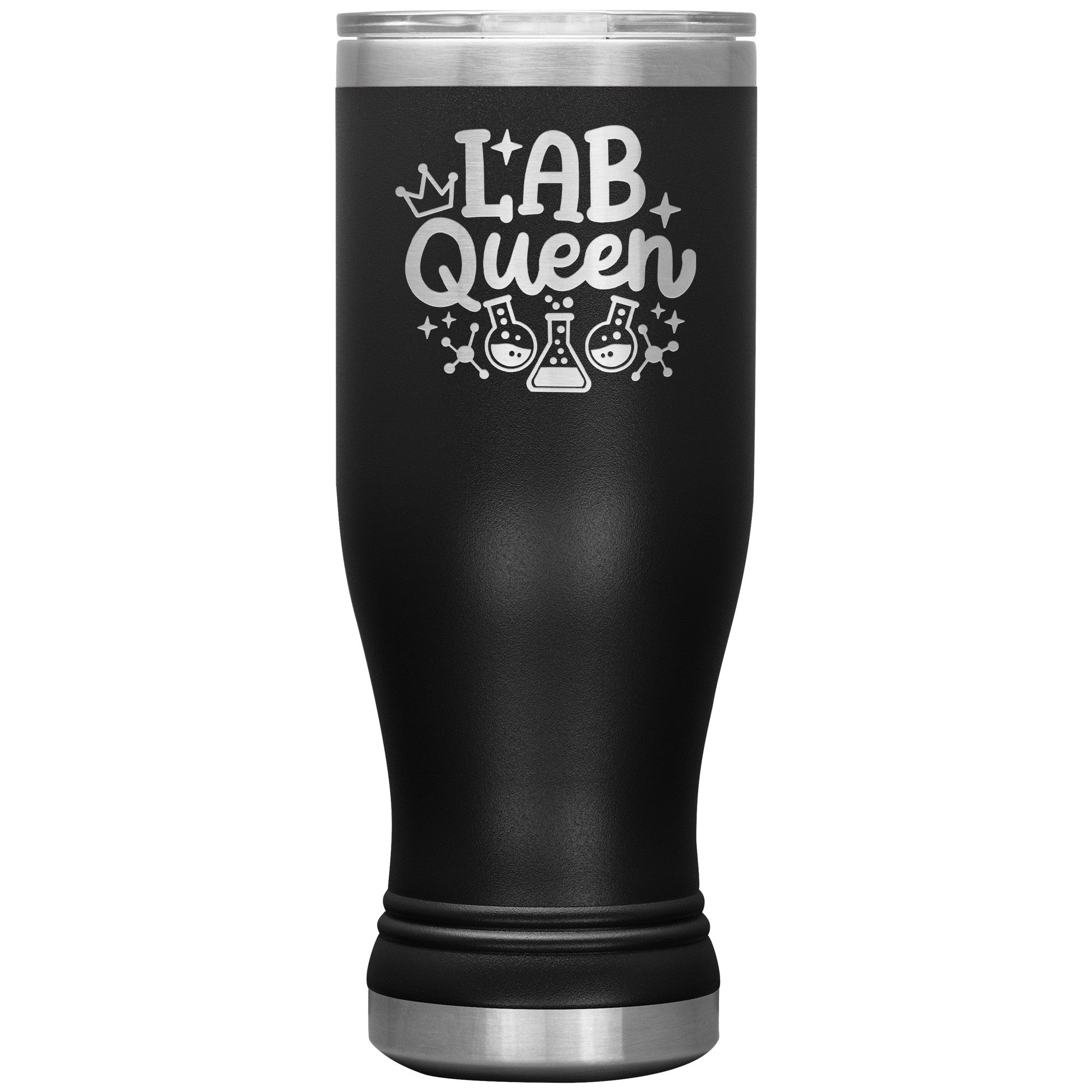 20 oz BOHO Insulated Tumbler - Lab Queen Design with Stylish Lab Vials - Stay Refreshed in Scientific Style!