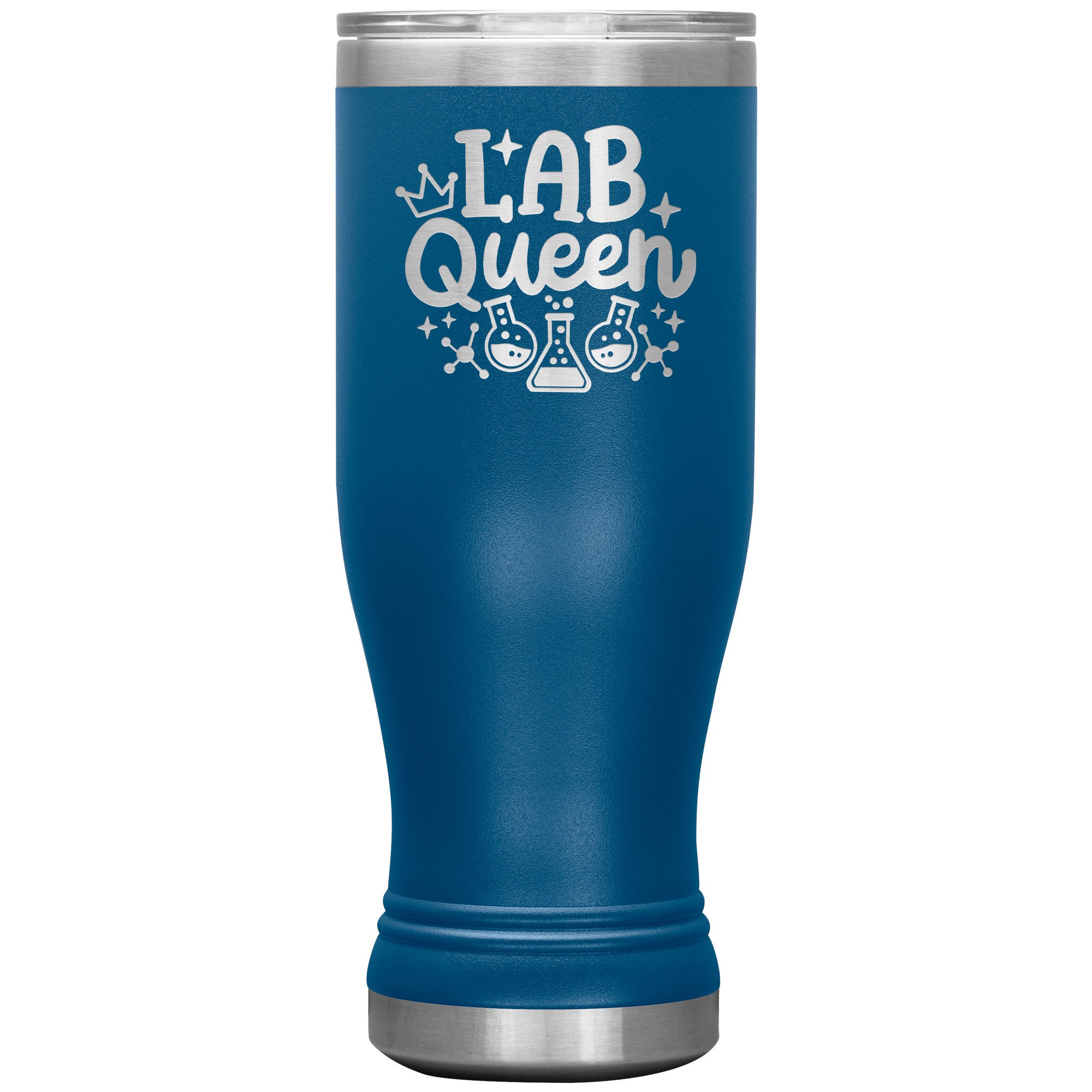 20 oz BOHO Insulated Tumbler - Lab Queen Design with Stylish Lab Vials - Stay Refreshed in Scientific Style!