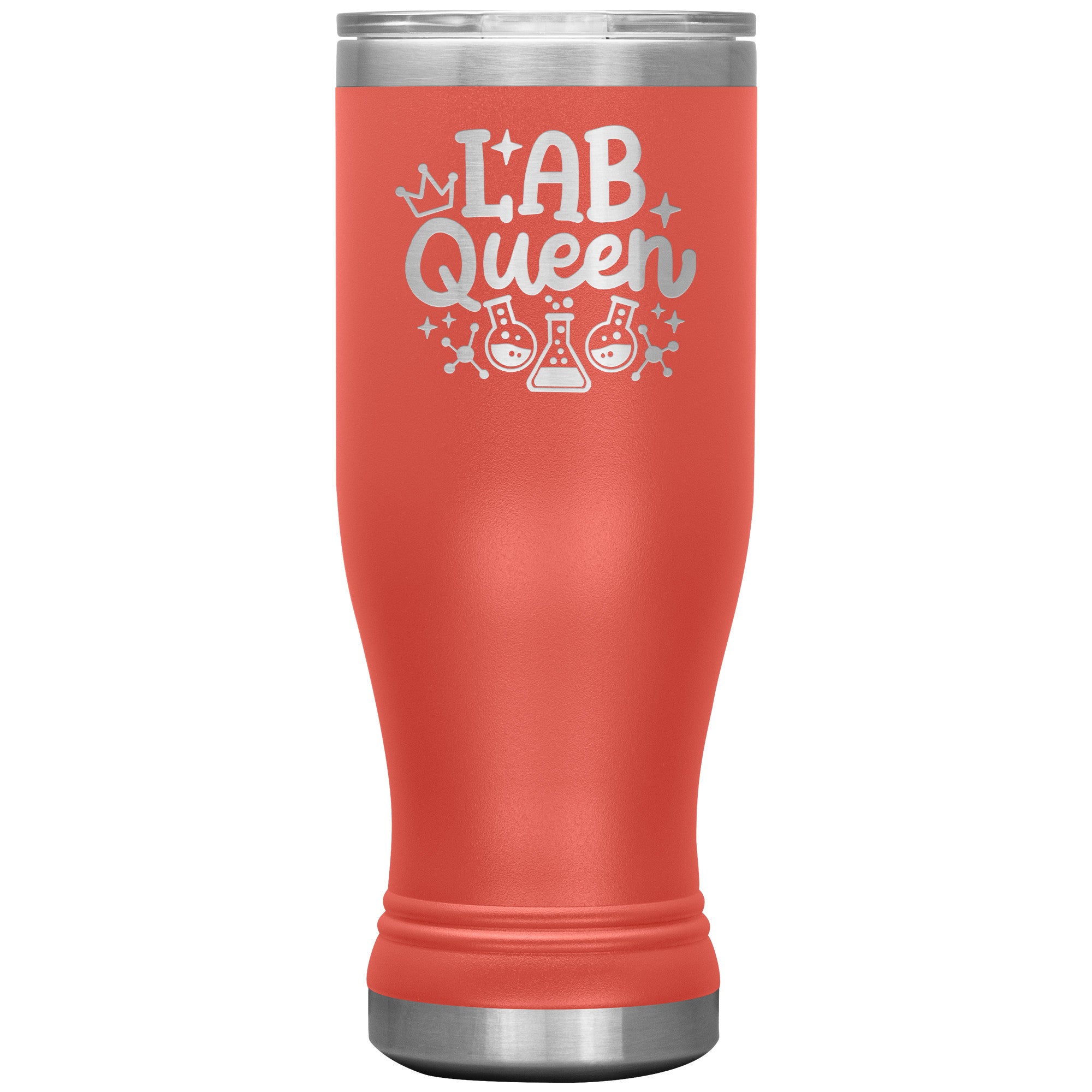 20 oz BOHO Insulated Tumbler - Lab Queen Design with Stylish Lab Vials - Stay Refreshed in Scientific Style!