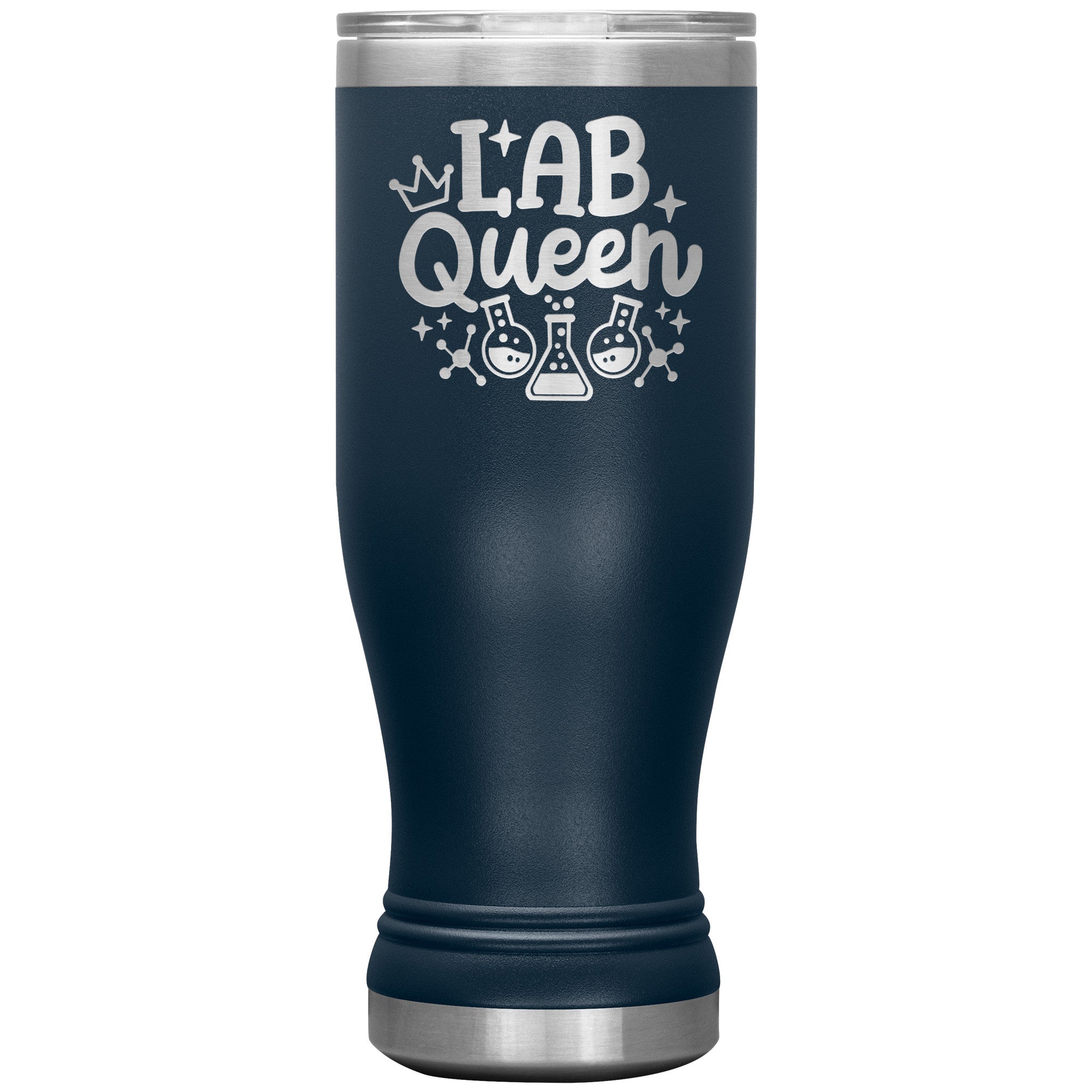 20 oz BOHO Insulated Tumbler - Lab Queen Design with Stylish Lab Vials - Stay Refreshed in Scientific Style!