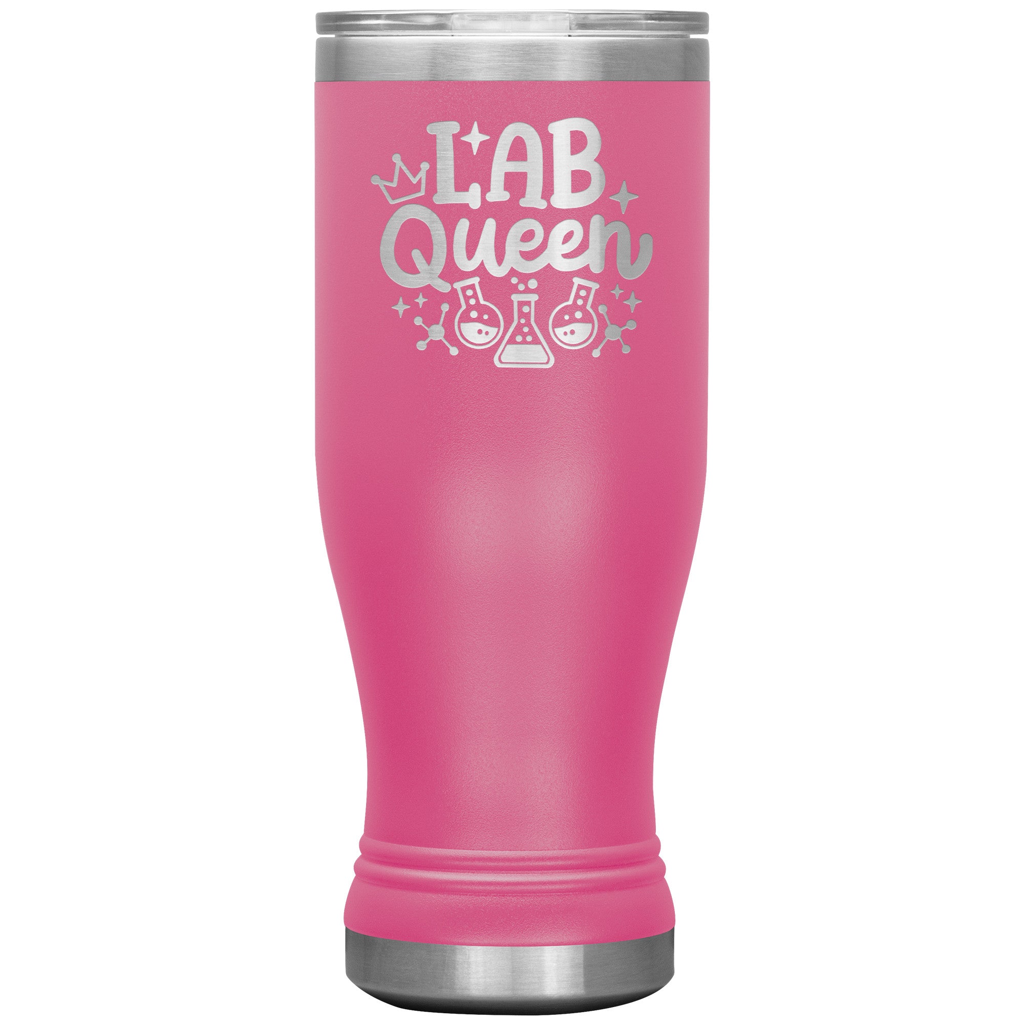 20 oz BOHO Insulated Tumbler - Lab Queen Design with Stylish Lab Vials - Stay Refreshed in Scientific Style!