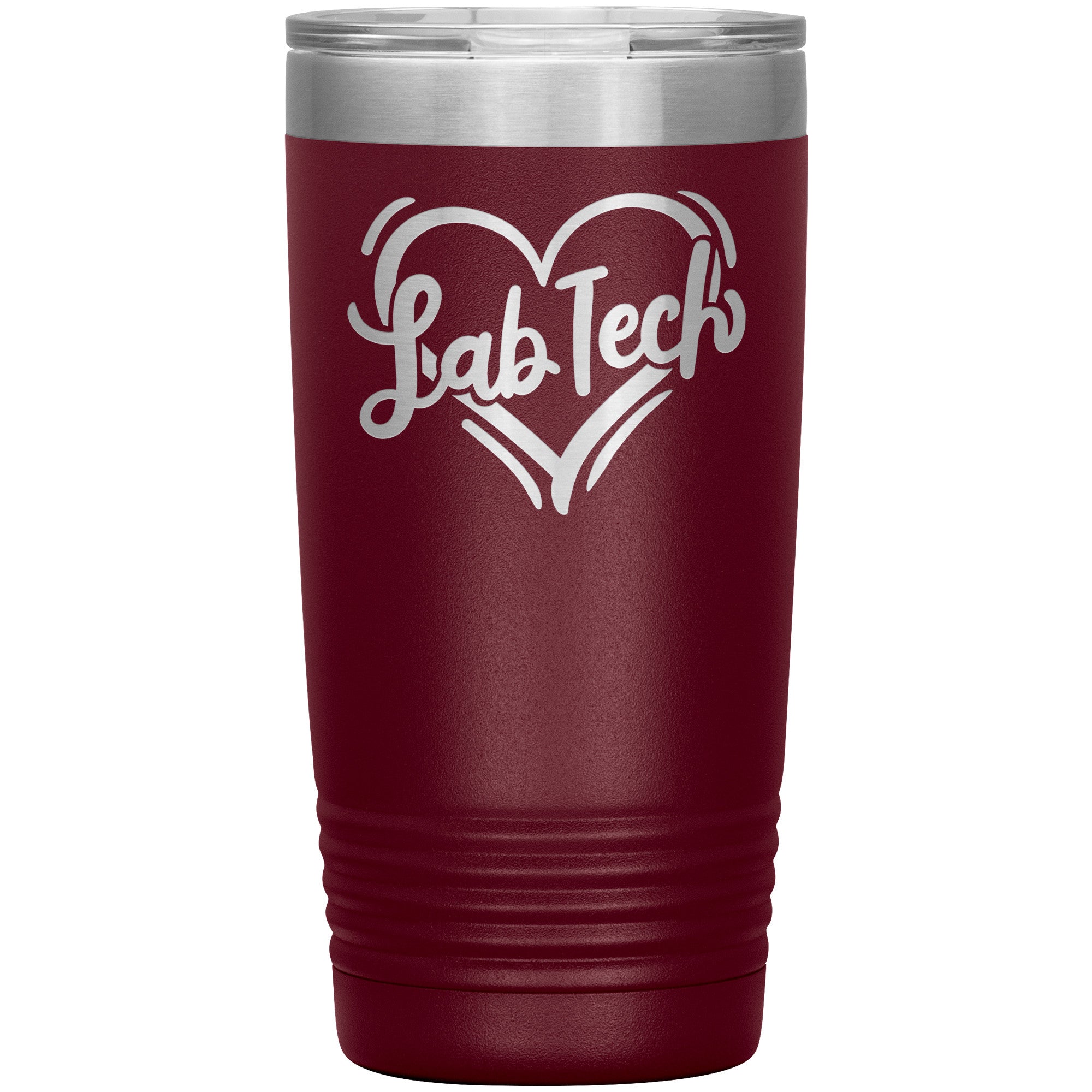 20 oz BOHO Insulated Tumbler - Lab Tech Heart Design - Sip with Love and Scientific Charm!