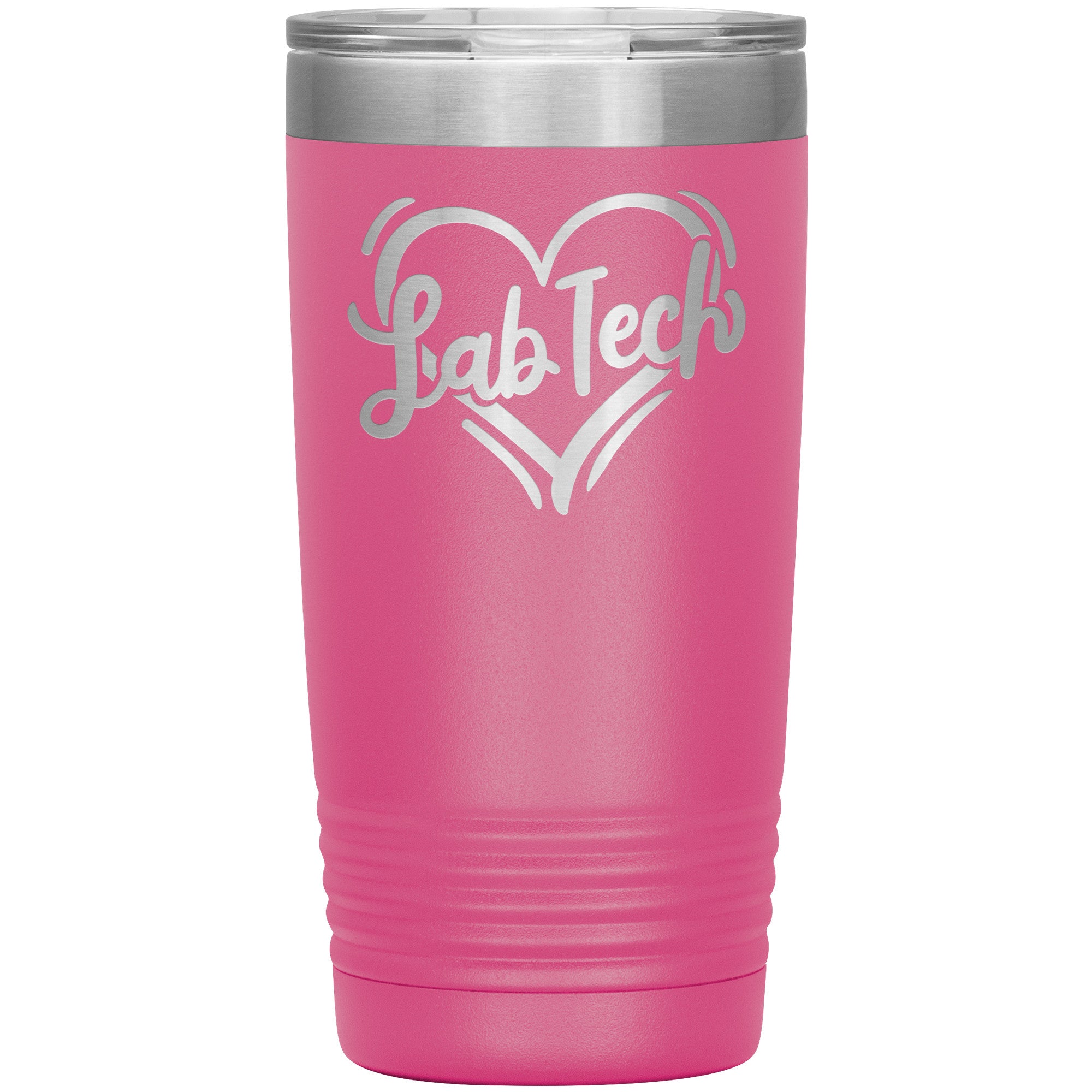 20 oz BOHO Insulated Tumbler - Lab Tech Heart Design - Sip with Love and Scientific Charm!