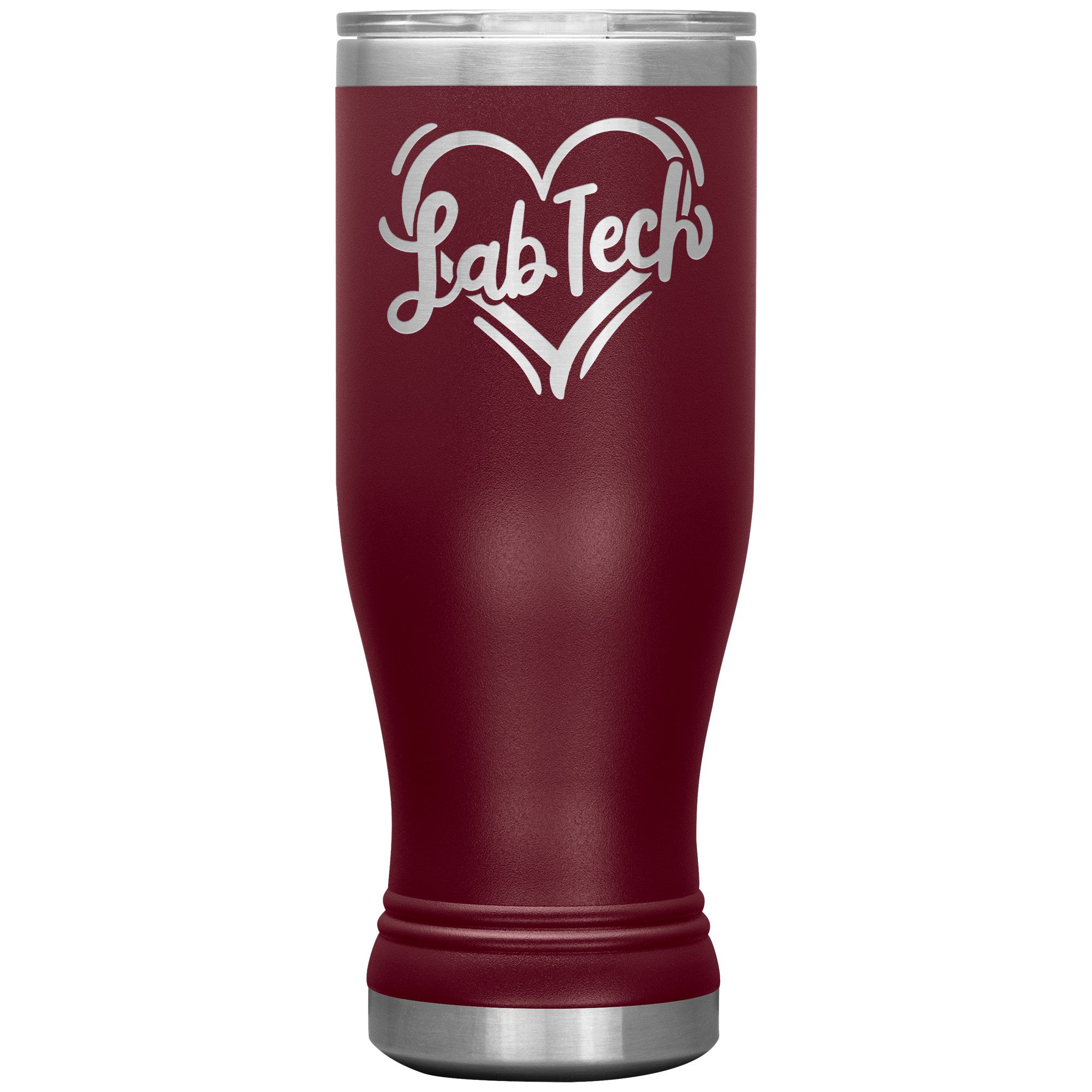 20 oz BOHO Insulated Tumbler - Lab Tech Heart Design - Sip with Love and Scientific Charm!