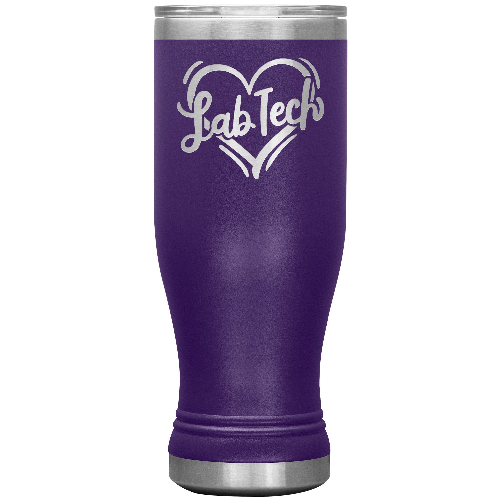 20 oz BOHO Insulated Tumbler - Lab Tech Heart Design - Sip with Love and Scientific Charm!