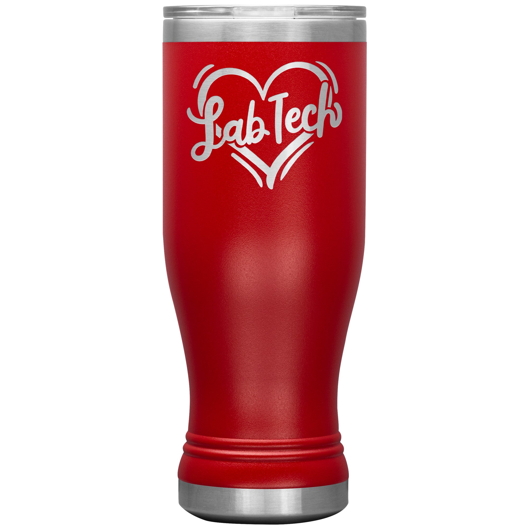 20 oz BOHO Insulated Tumbler - Lab Tech Heart Design - Sip with Love and Scientific Charm!