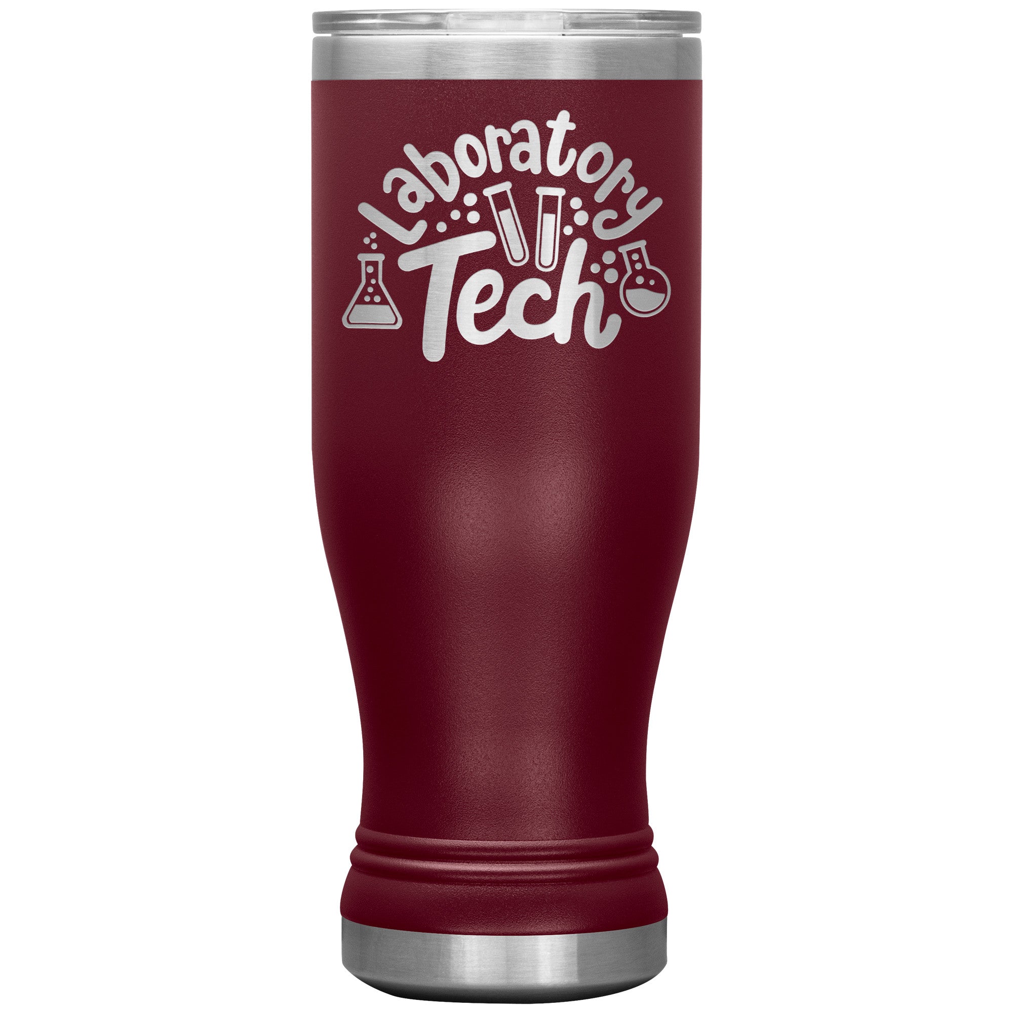 20 oz BOHO Insulated Tumbler - Laboratory Tech with Lab Vials Design - Sip in Scientific Style!