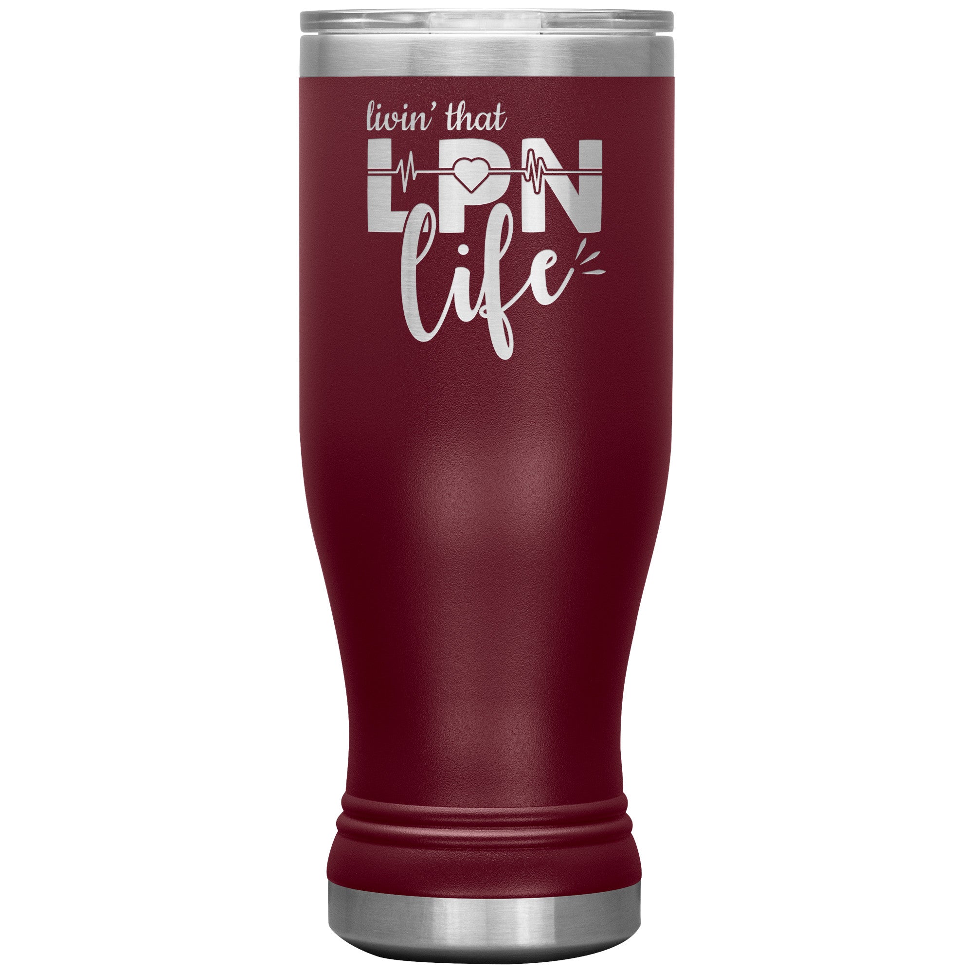 20 oz BOHO Insulated Tumbler - Livin' That LPN Life - Stay Refreshed in Style!