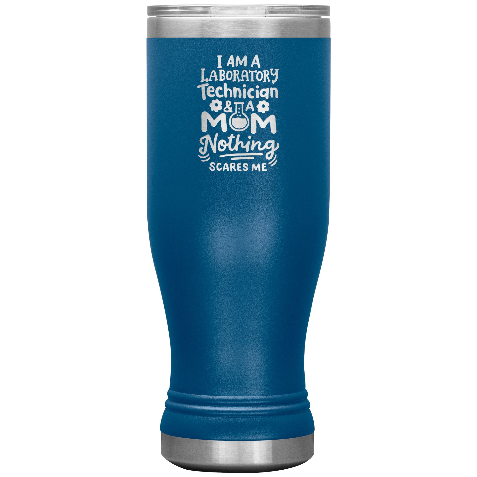 20 oz BOHO Insulated Tumbler - Proud Laboratory Technician & Mom - Fearless Multitasking with Style!