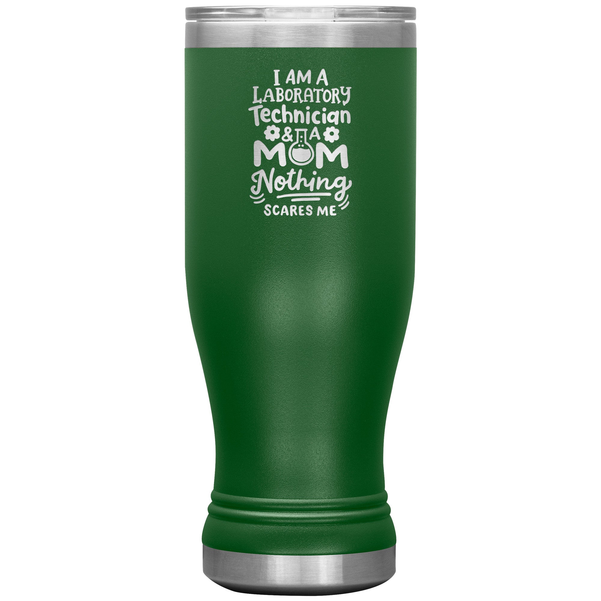20 oz BOHO Insulated Tumbler - Proud Laboratory Technician & Mom - Fearless Multitasking with Style!