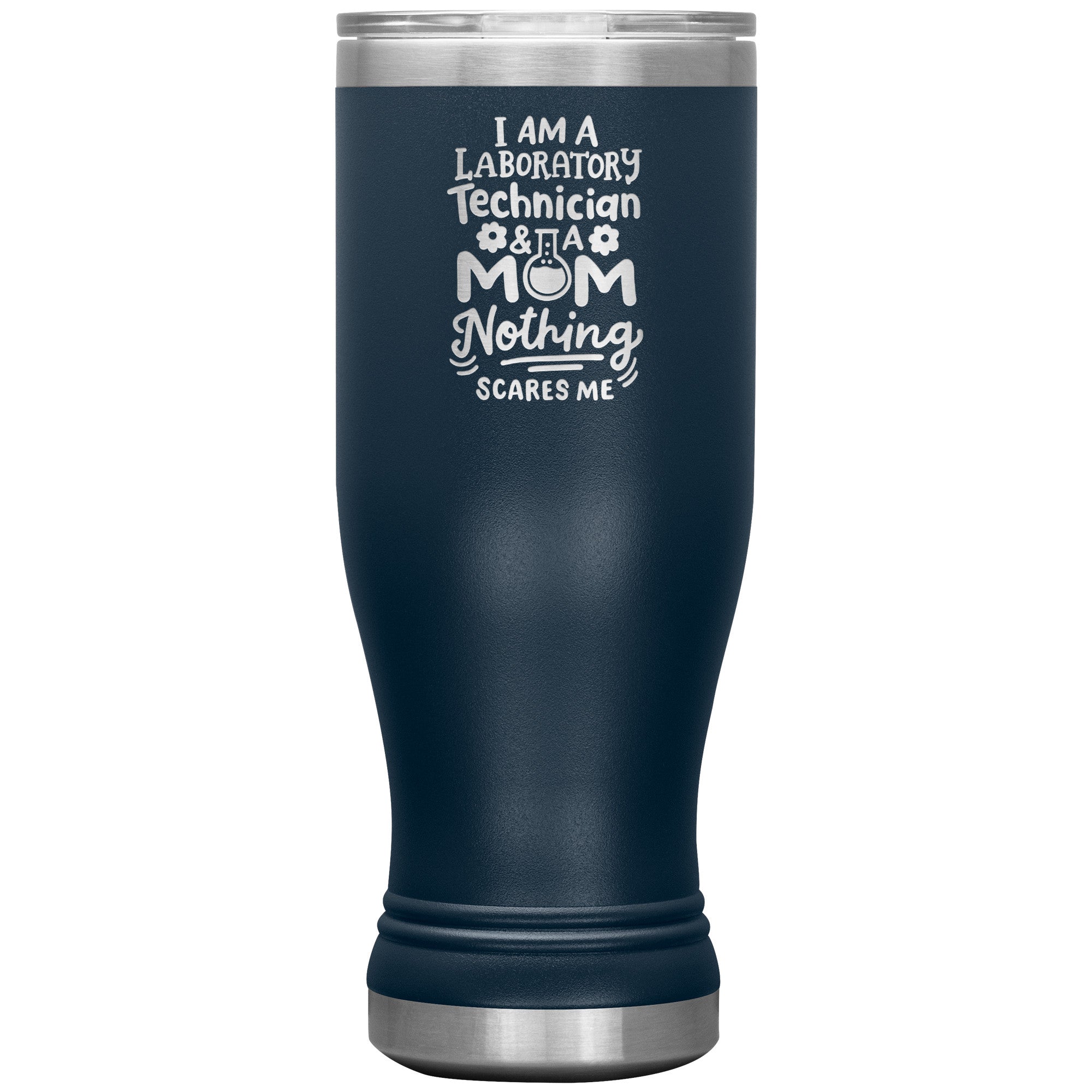 20 oz BOHO Insulated Tumbler - Proud Laboratory Technician & Mom - Fearless Multitasking with Style!