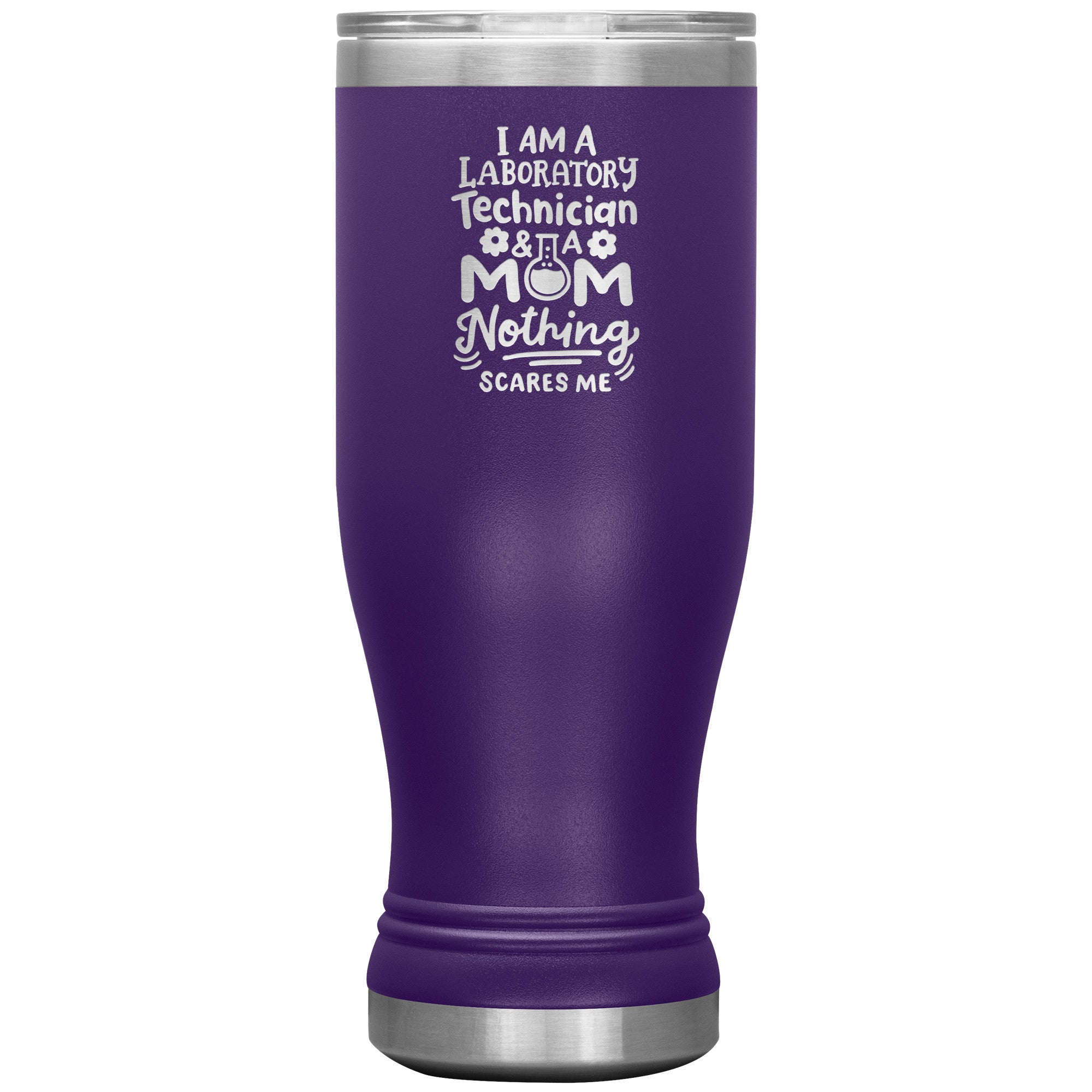 20 oz BOHO Insulated Tumbler - Proud Laboratory Technician & Mom - Fearless Multitasking with Style!