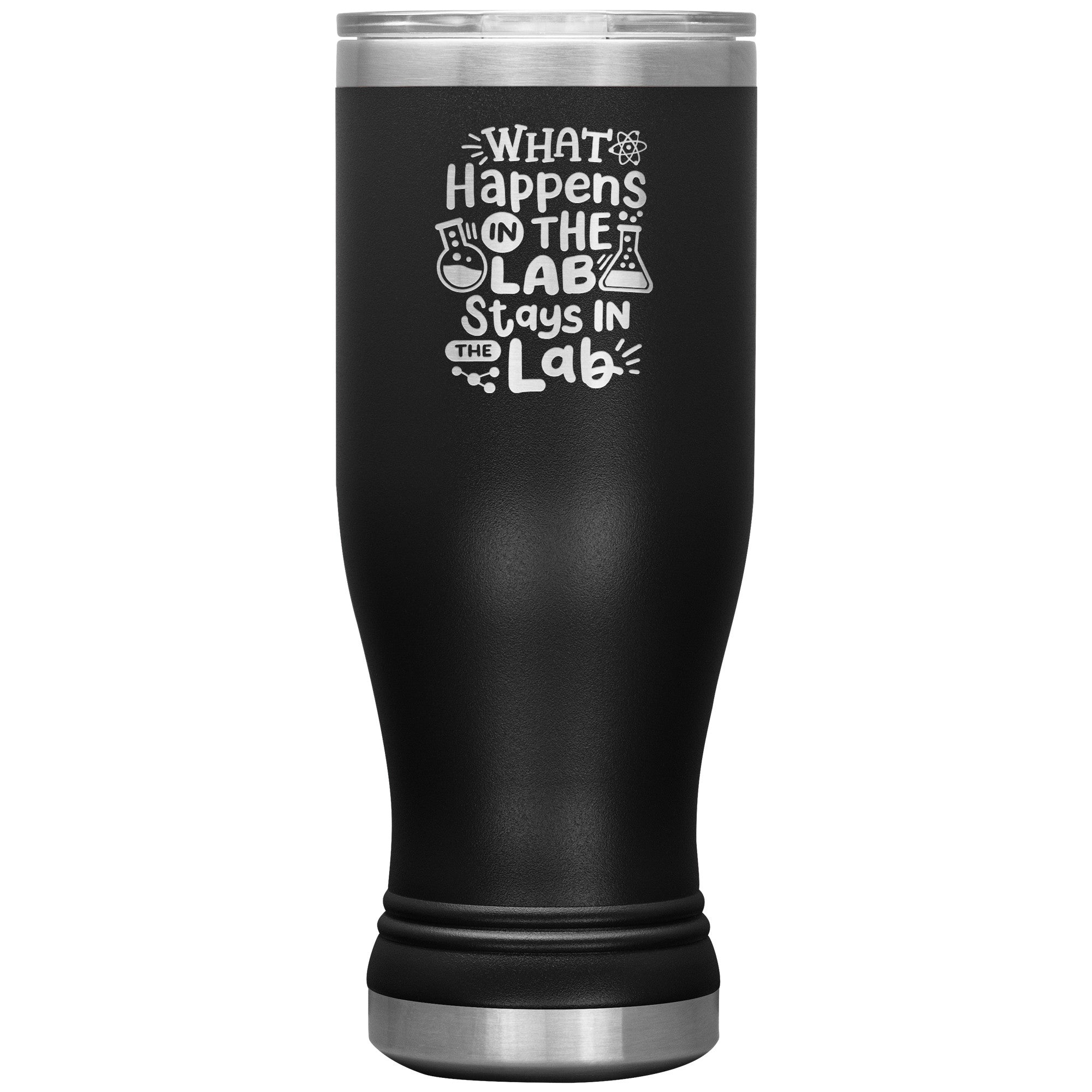 20 oz BOHO Insulated Tumbler - What Happens In the Lab Stays in the Lab - Quirky Science Enthusiast's Choice!