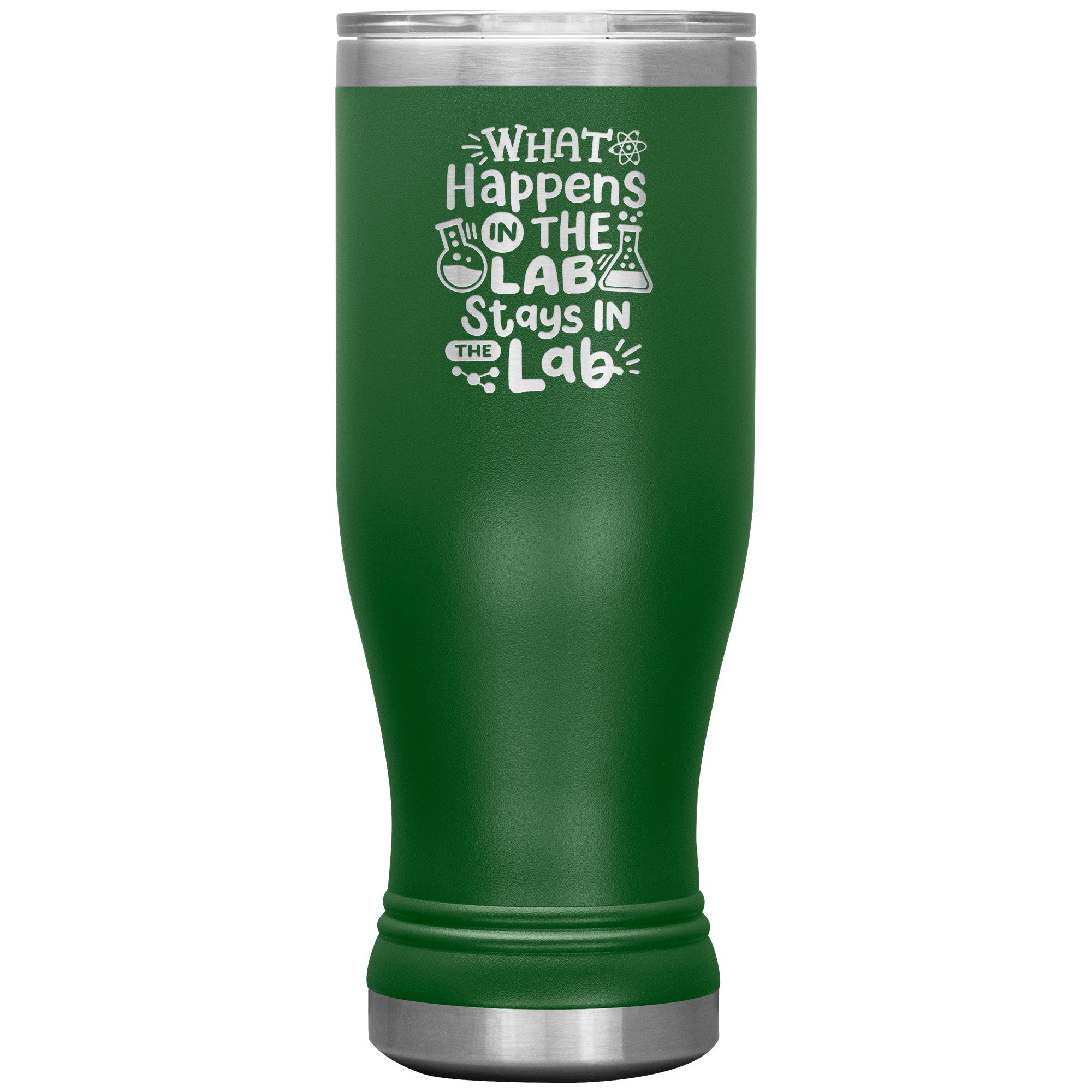 20 oz BOHO Insulated Tumbler - What Happens In the Lab Stays in the Lab - Quirky Science Enthusiast's Choice!
