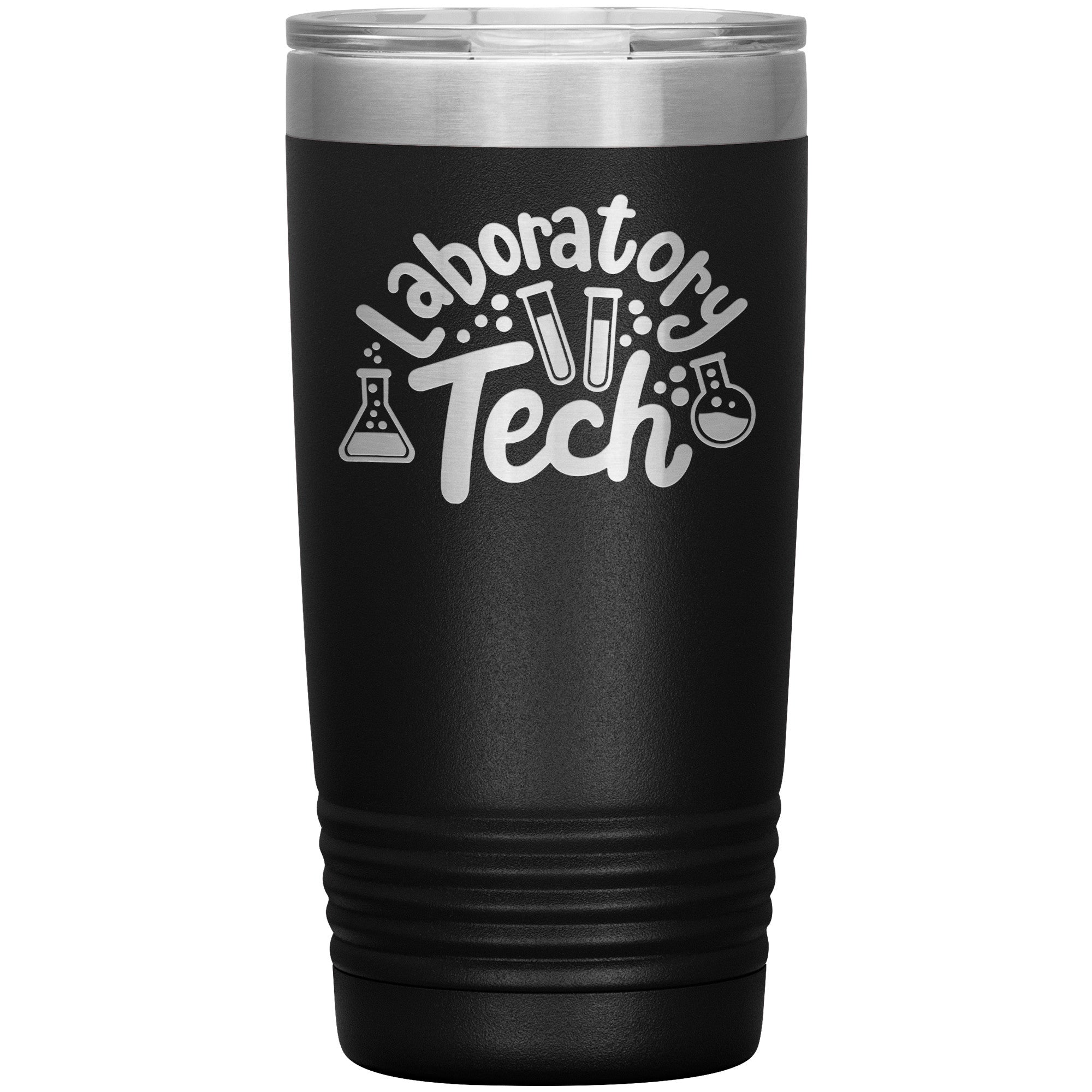 20 oz Insulated Tumbler - Laboratory Tech with Lab Vials Design - Sip in Scientific Style!
