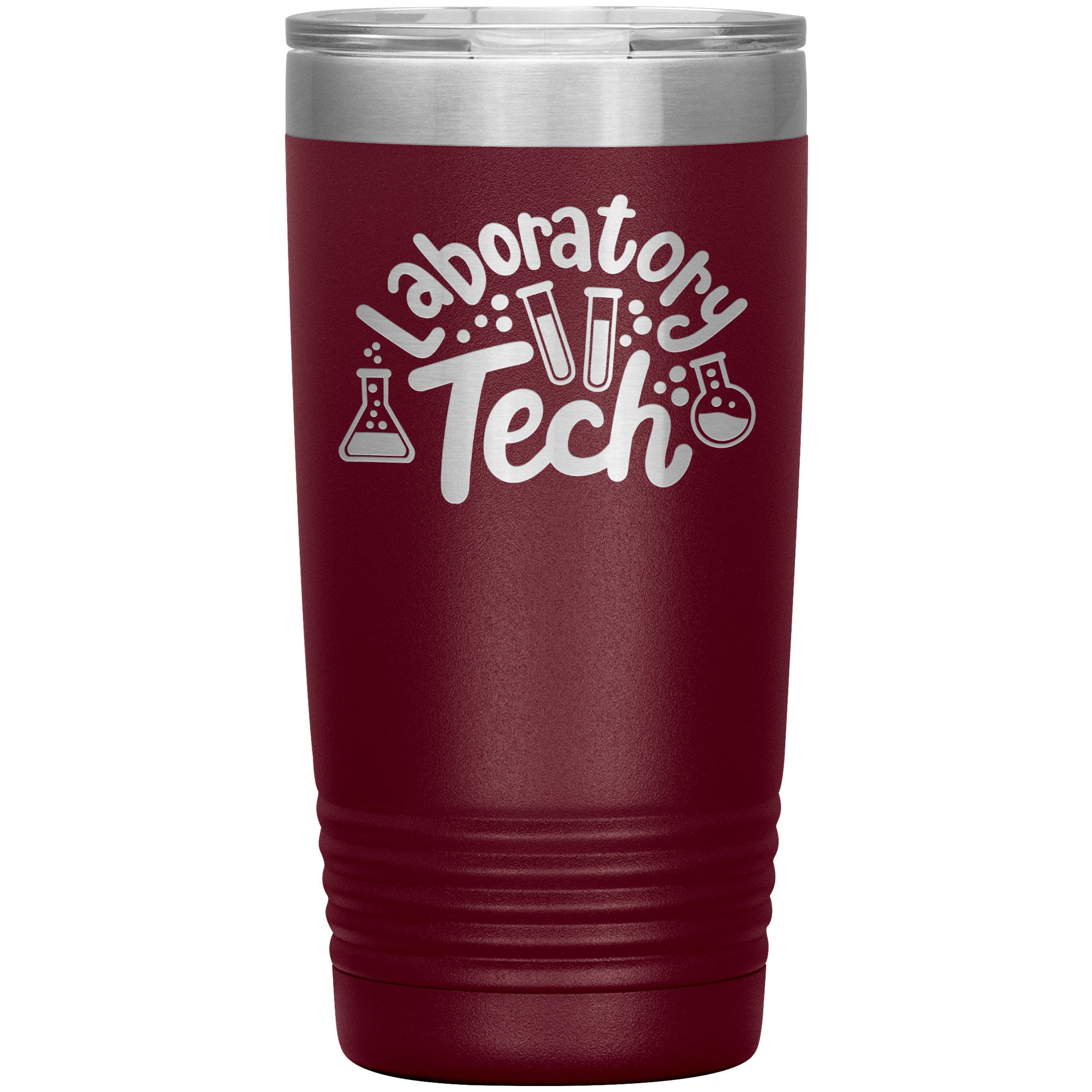 20 oz Insulated Tumbler - Laboratory Tech with Lab Vials Design - Sip in Scientific Style!