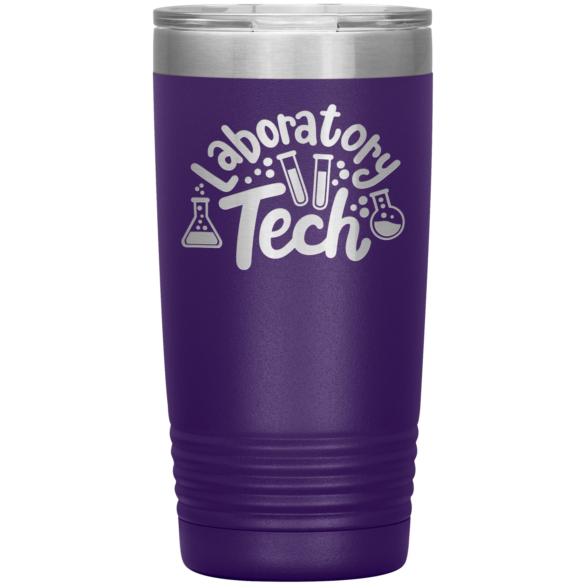 20 oz Insulated Tumbler - Laboratory Tech with Lab Vials Design - Sip in Scientific Style!