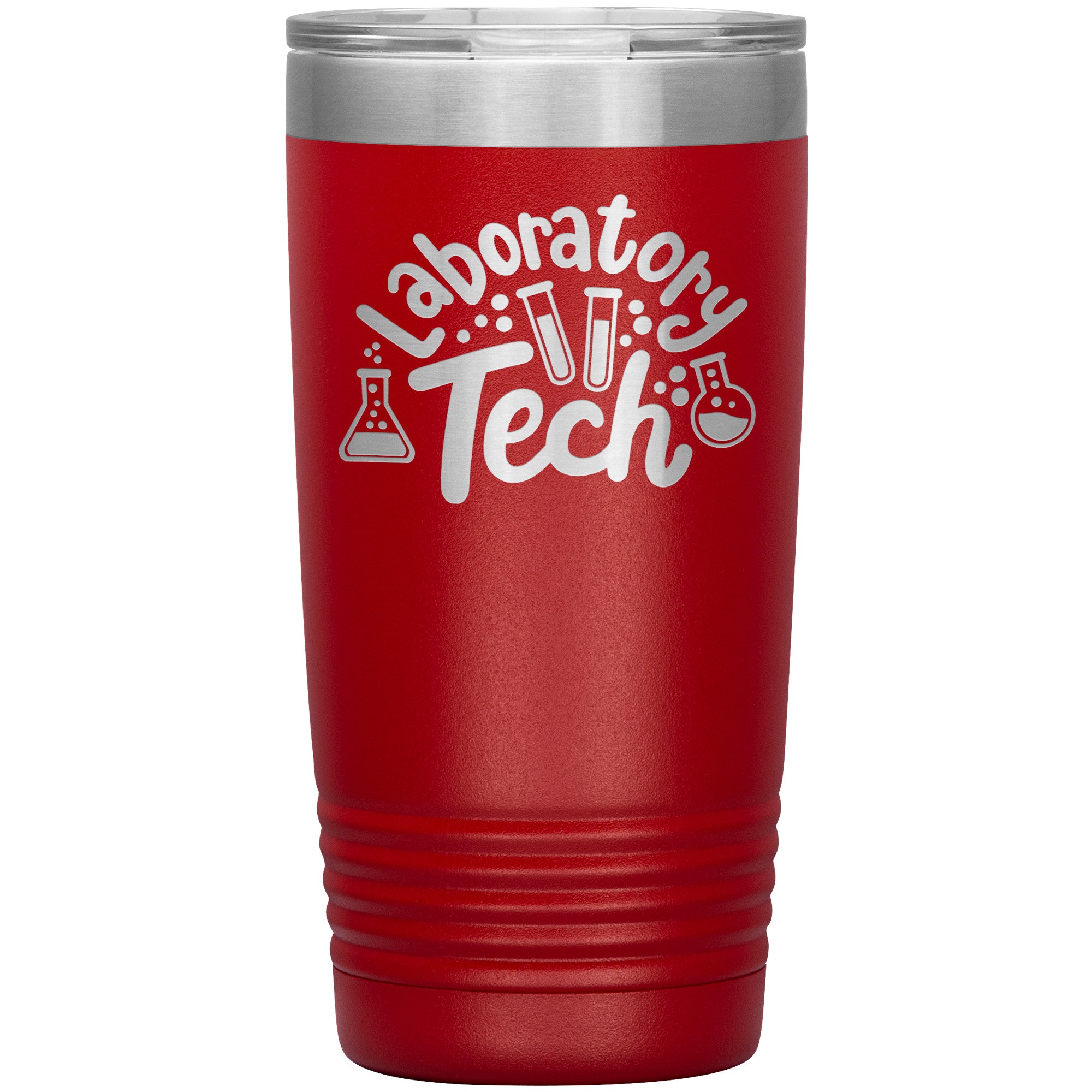 20 oz Insulated Tumbler - Laboratory Tech with Lab Vials Design - Sip in Scientific Style!