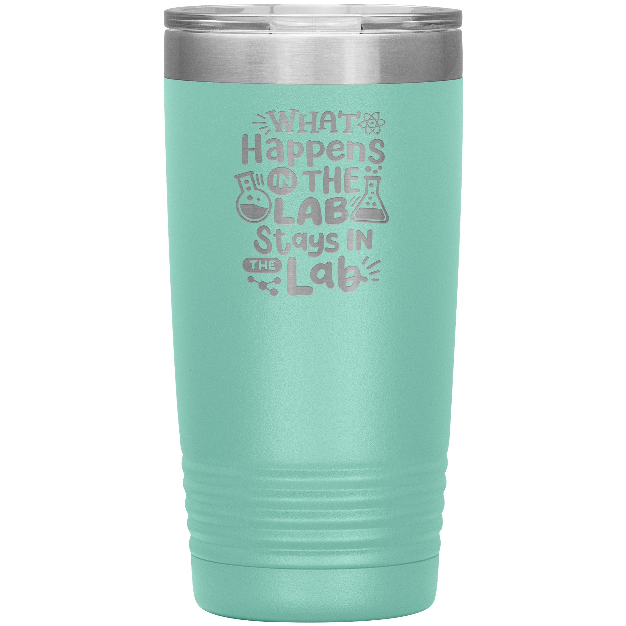 20 oz Insulated Tumbler - What Happens In the Lab Stays in the Lab - Quirky Science Enthusiast's Choice!