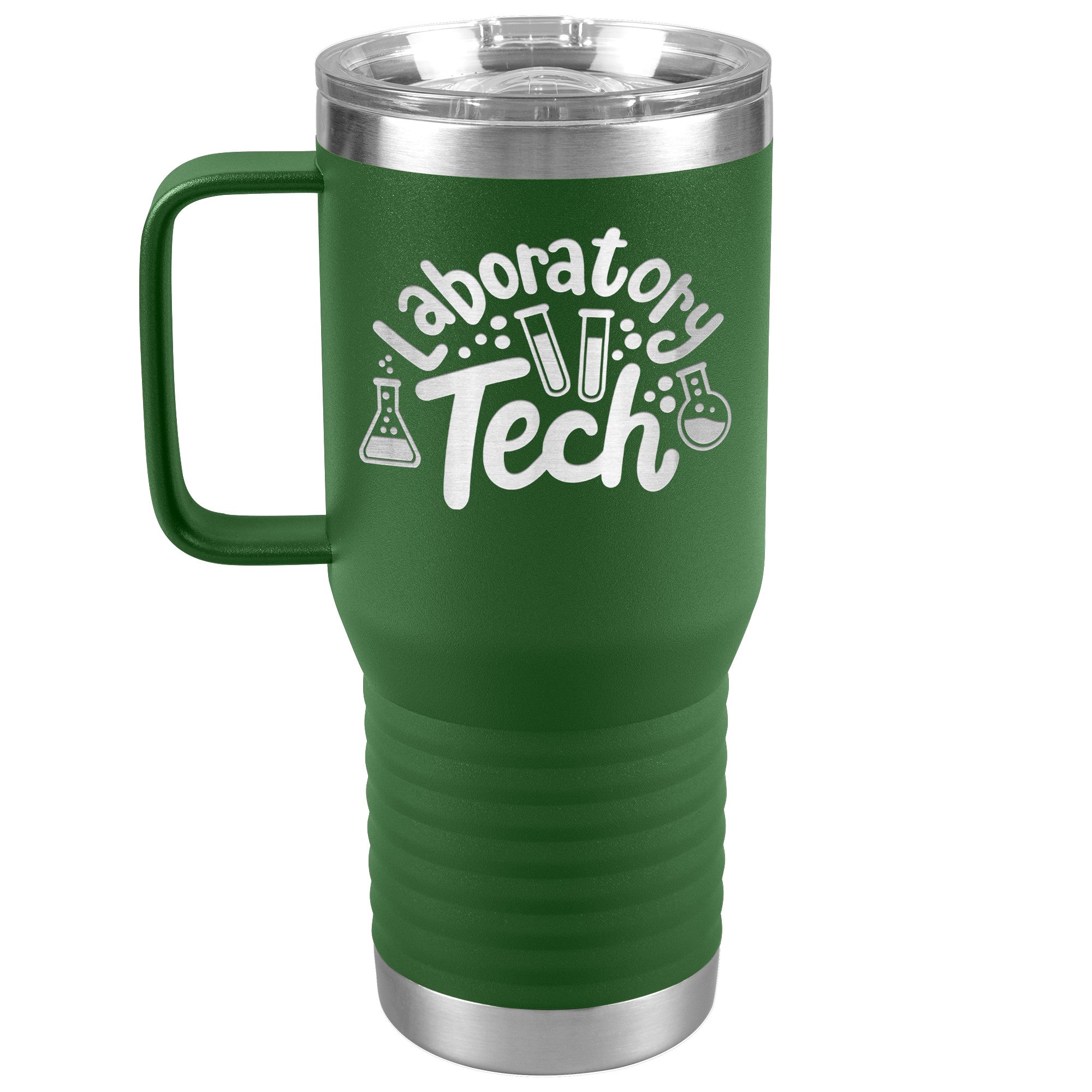 20 oz Laboratory Tech Travel Tumbler with Lab Vials - Sip in Scientific Style!