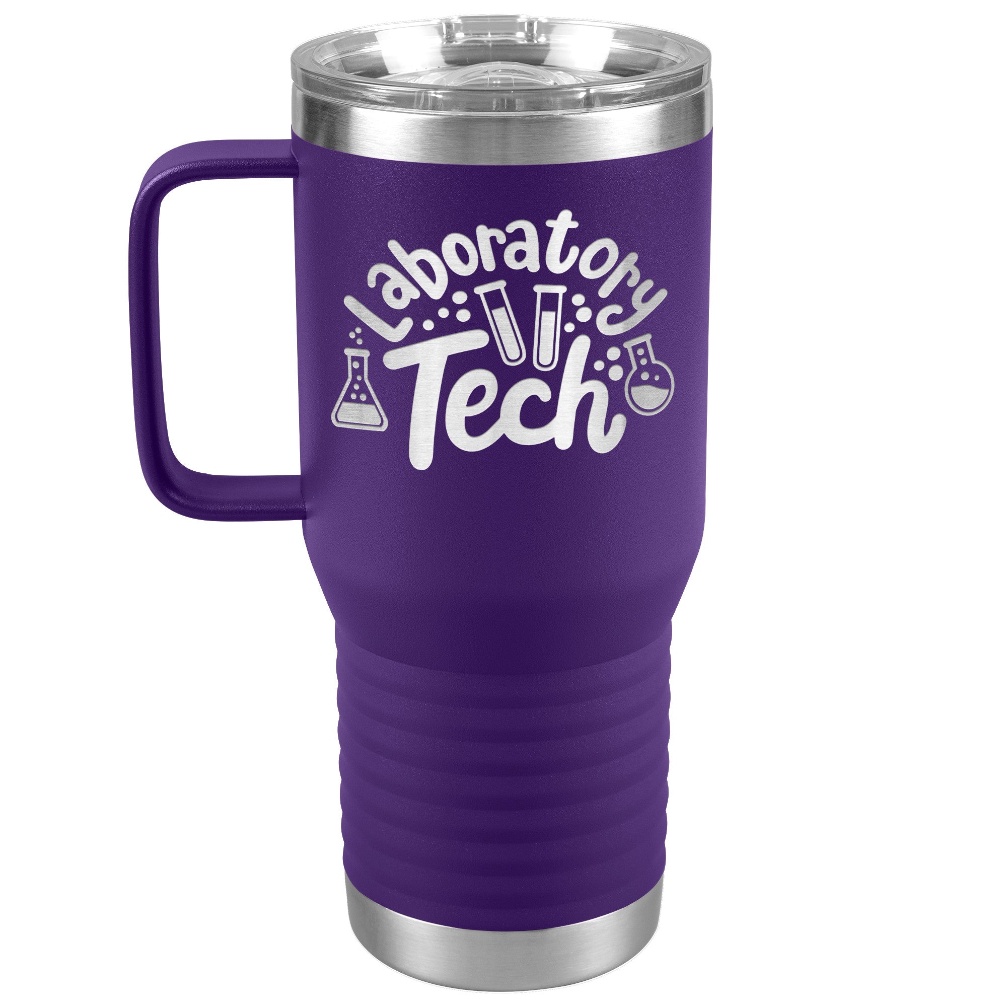 20 oz Laboratory Tech Travel Tumbler with Lab Vials - Sip in Scientific Style!