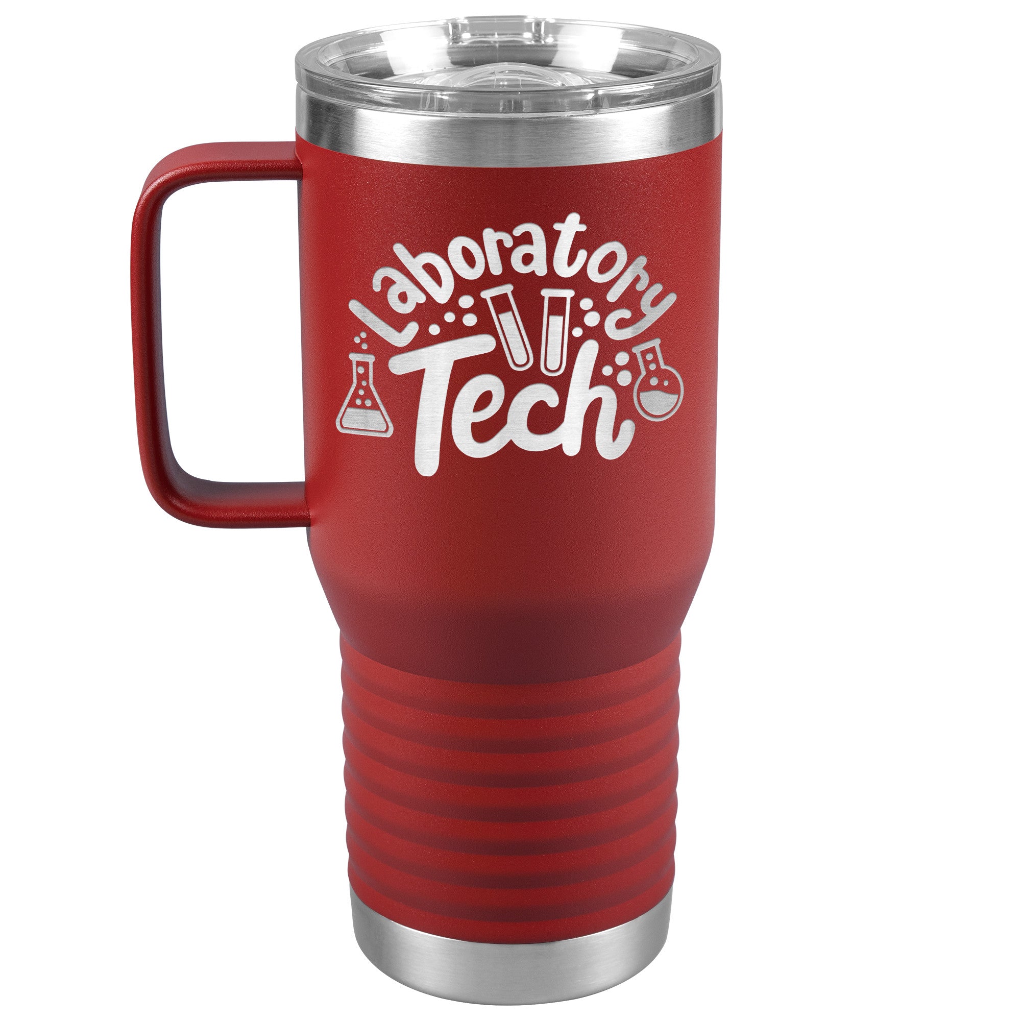 20 oz Laboratory Tech Travel Tumbler with Lab Vials - Sip in Scientific Style!