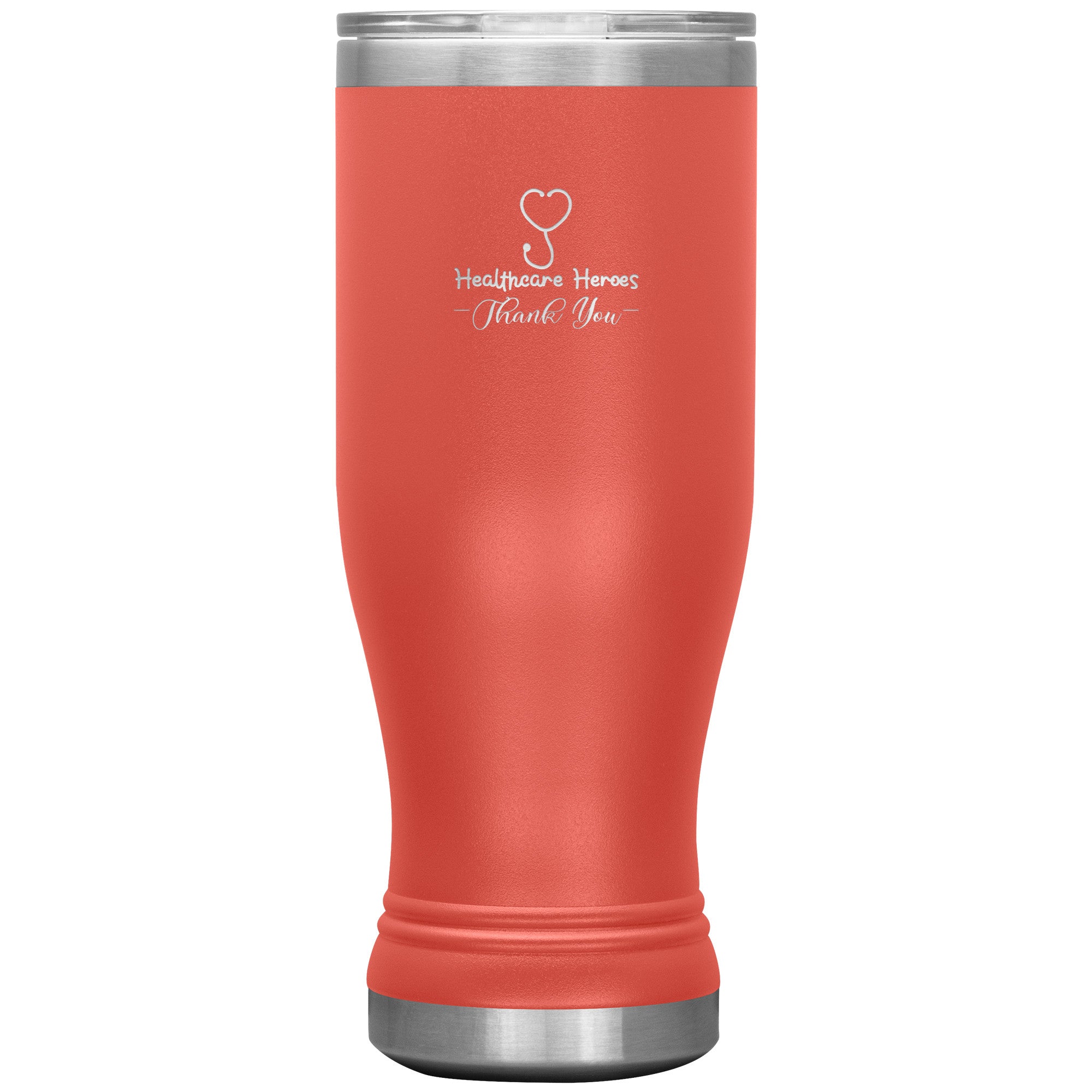 20oz BOHO Insulated Tumbler with "Healthcare Heroes" Design – Celebrate and Support Your Healthcare Professionals