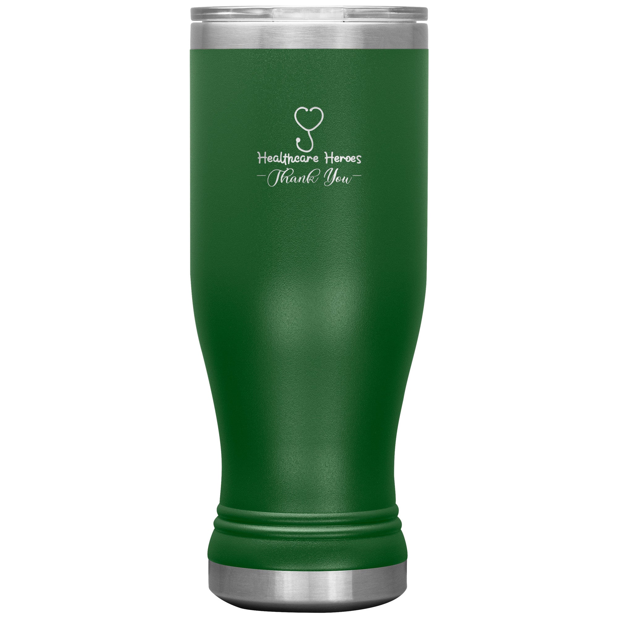 20oz BOHO Insulated Tumbler with "Healthcare Heroes" Design – Celebrate and Support Your Healthcare Professionals