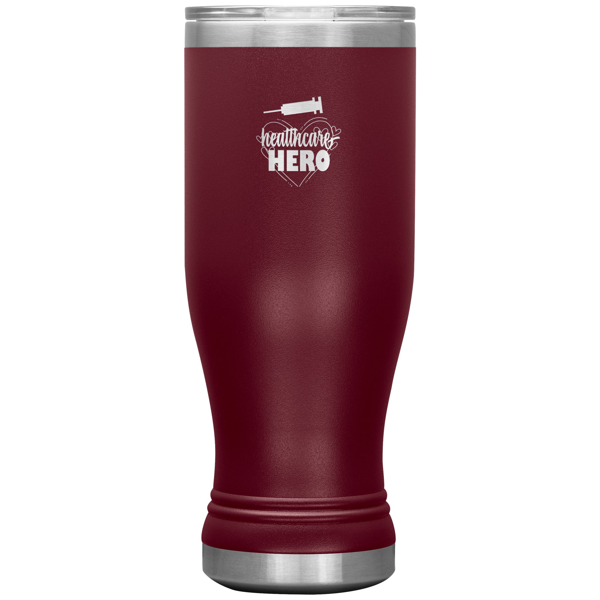 20oz BOHO Insulated Tumbler with "Healthcare Hero" Needle Design – Perfect for Stylish Hydration