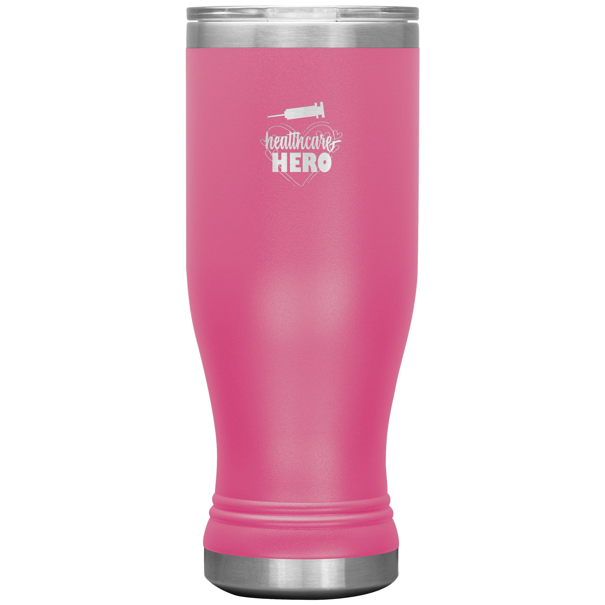 20oz BOHO Insulated Tumbler with "Healthcare Hero" Needle Design – Perfect for Stylish Hydration