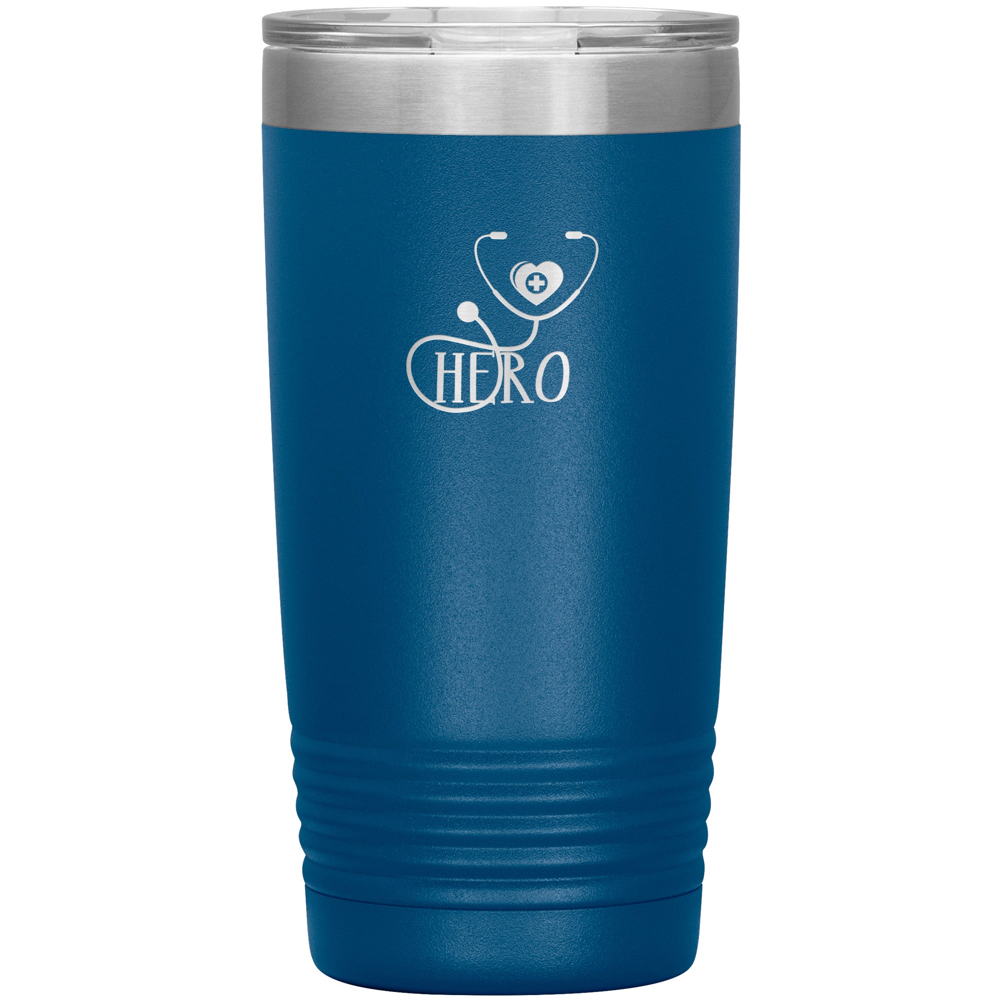 20oz Polar Camel Insulated Tumbler with Hero Stethoscope Design - Honor Healthcare Heroes with Every Sip