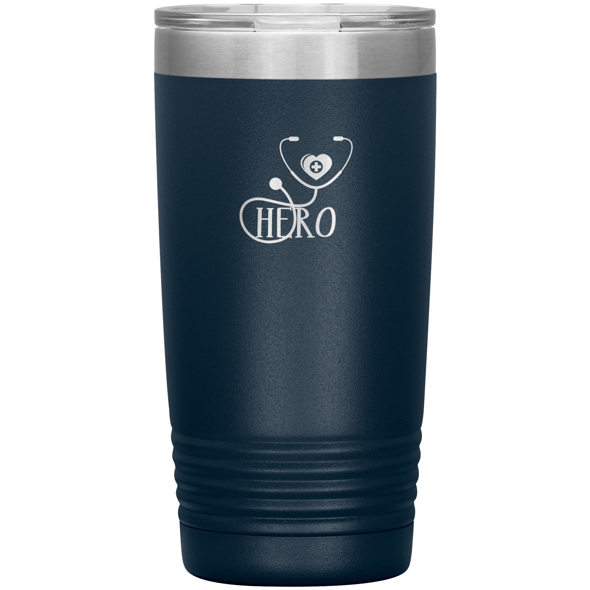 20oz Polar Camel Insulated Tumbler with Hero Stethoscope Design - Honor Healthcare Heroes with Every Sip