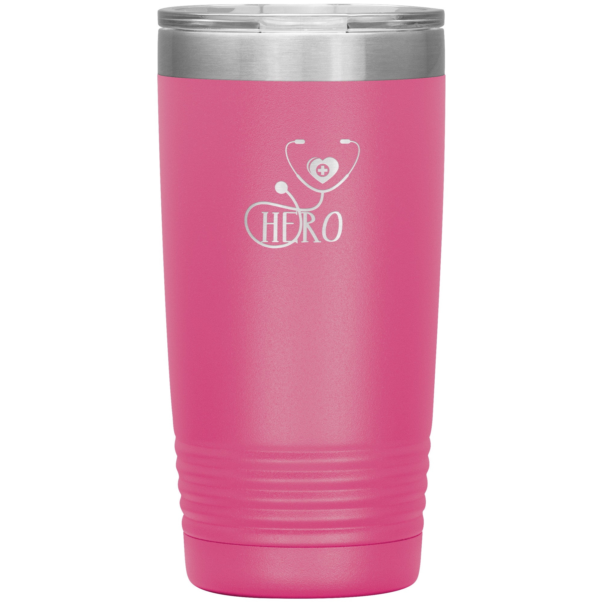 20oz Polar Camel Insulated Tumbler with Hero Stethoscope Design - Honor Healthcare Heroes with Every Sip