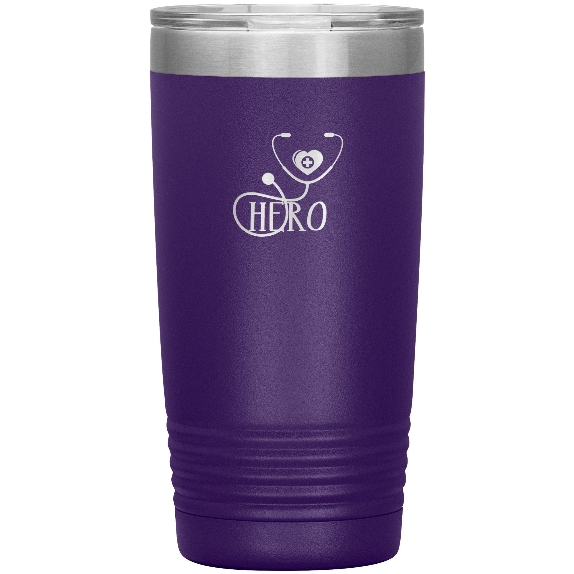 20oz Polar Camel Insulated Tumbler with Hero Stethoscope Design - Honor Healthcare Heroes with Every Sip
