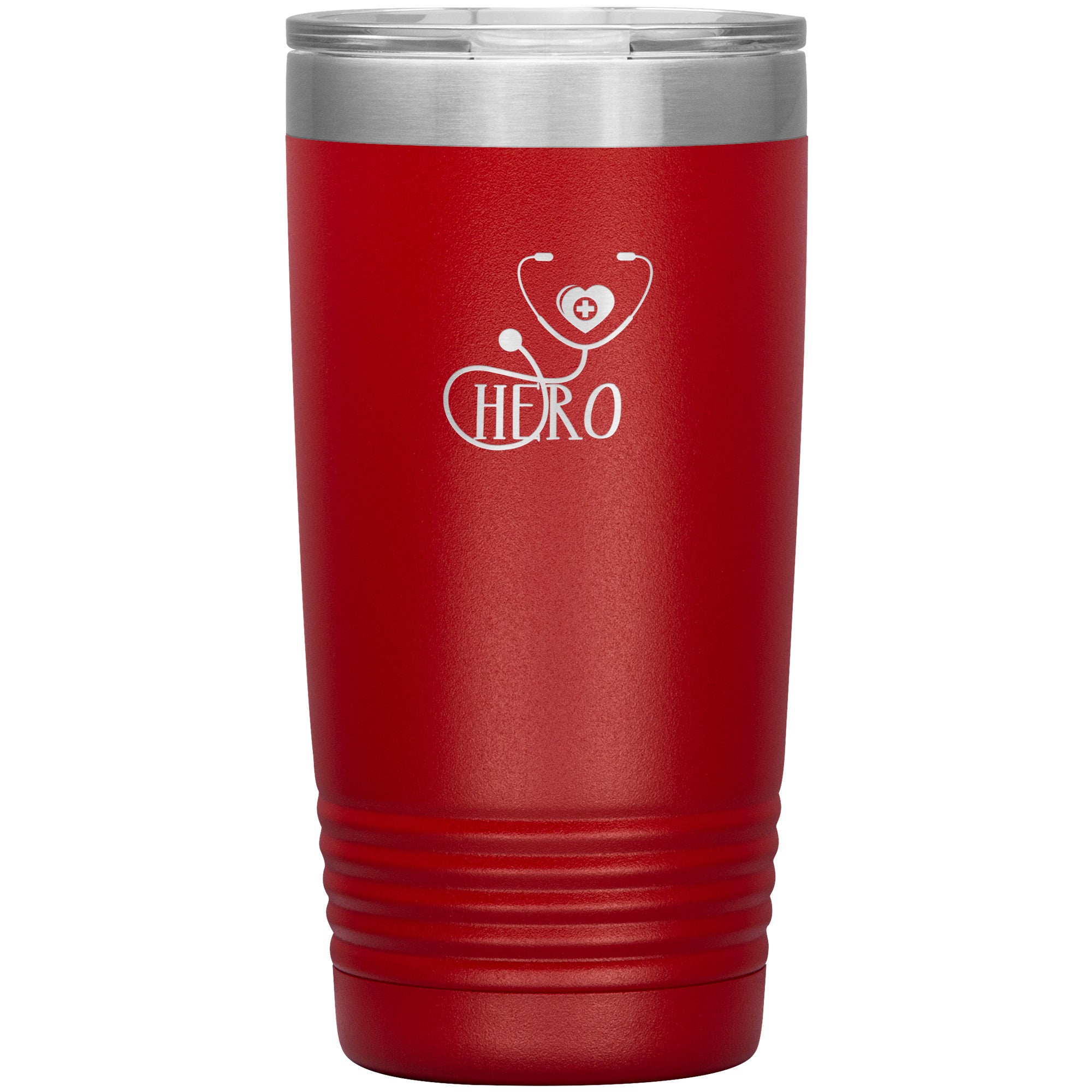 20oz Polar Camel Insulated Tumbler with Hero Stethoscope Design - Honor Healthcare Heroes with Every Sip